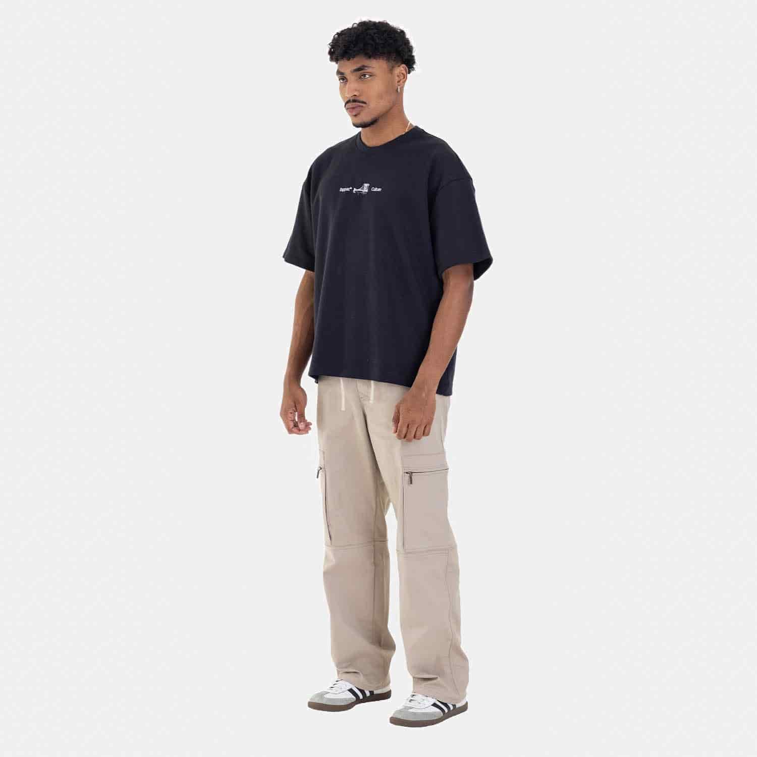 Boxy Fit Tee Brooklyn Bridge Negro - miniatura 13