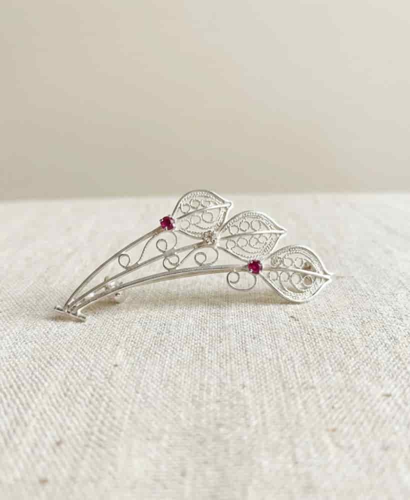 Prendedor Petalo circon Rosa - miniatura 2
