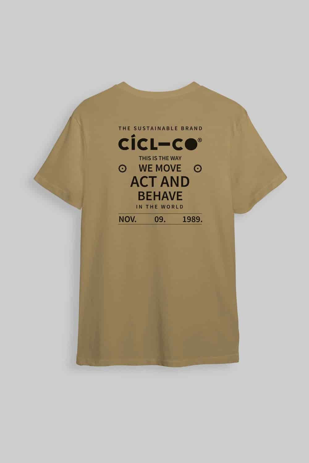 Camiseta Move Act Behave Beige - miniatura 4