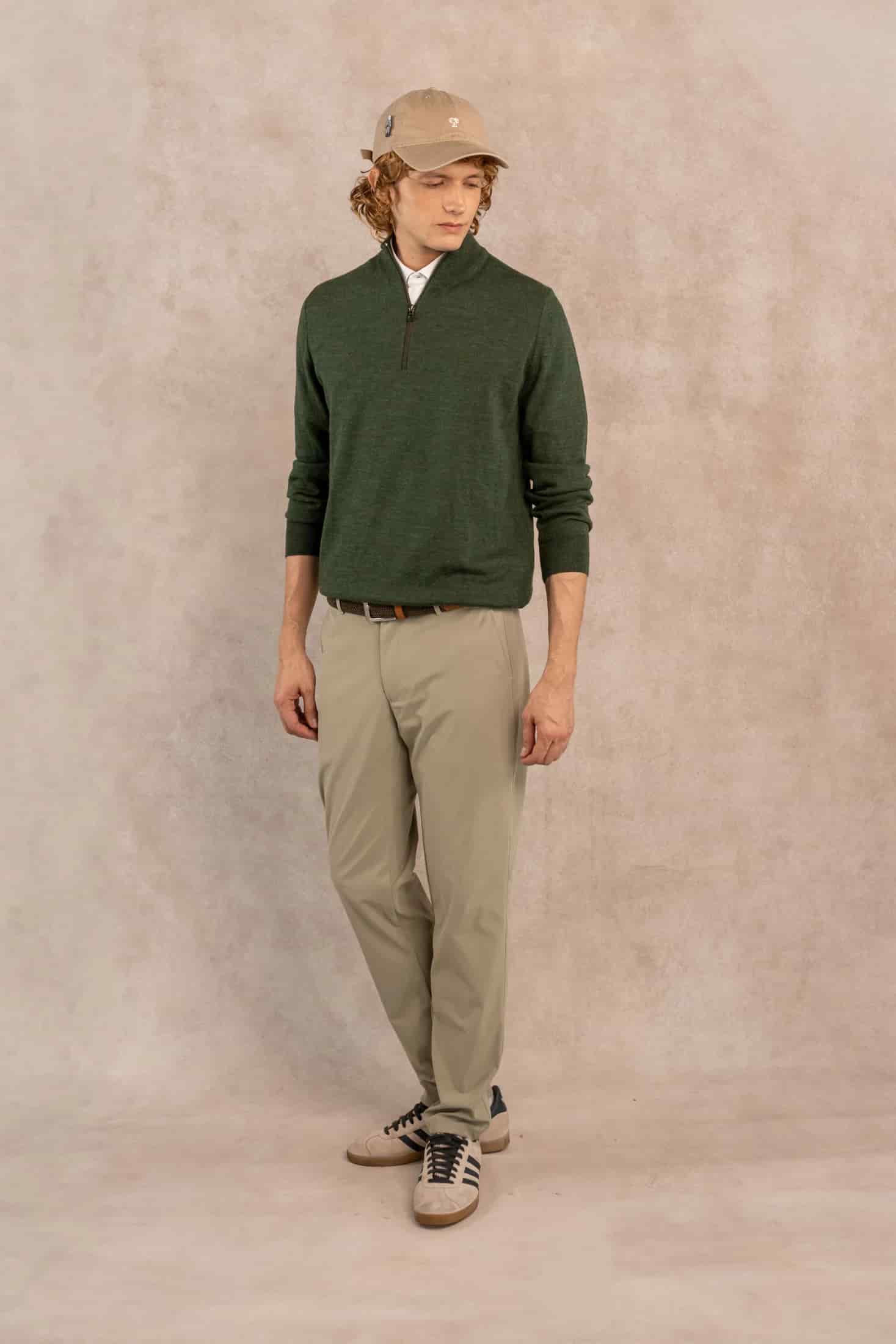 Pantalon Performance Antimanchas Verde Oliva - miniatura 2