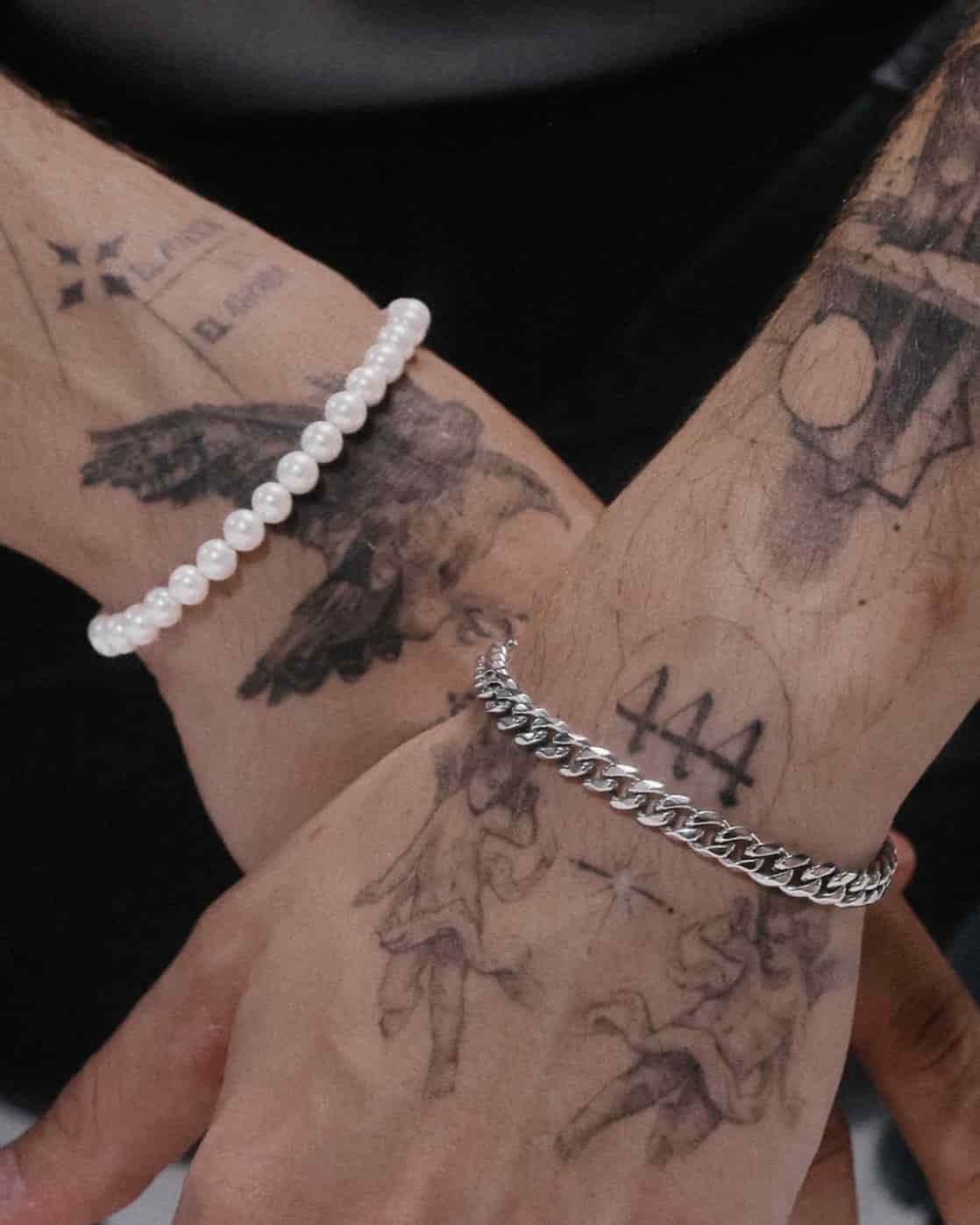 Pack Pulsera Cubana 6 mm + Pulsera Perlas 6 mm - miniatura 2