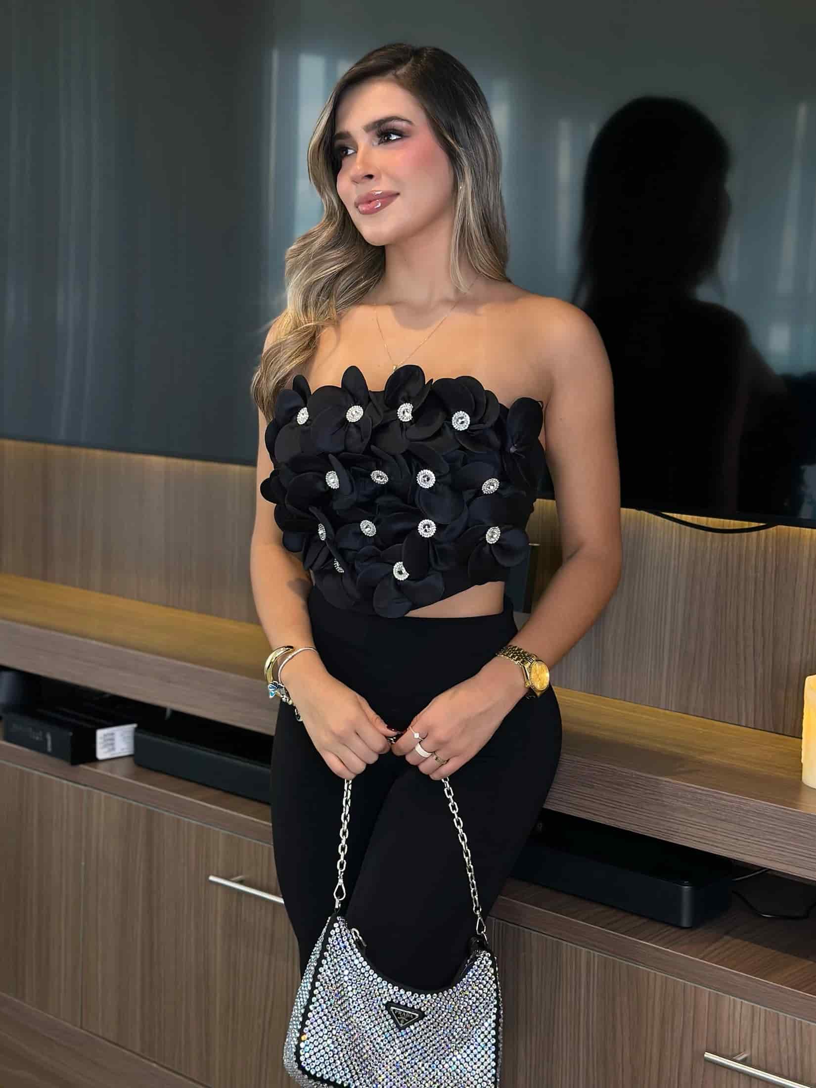 TOP ASTRID NEGRO - miniatura 1