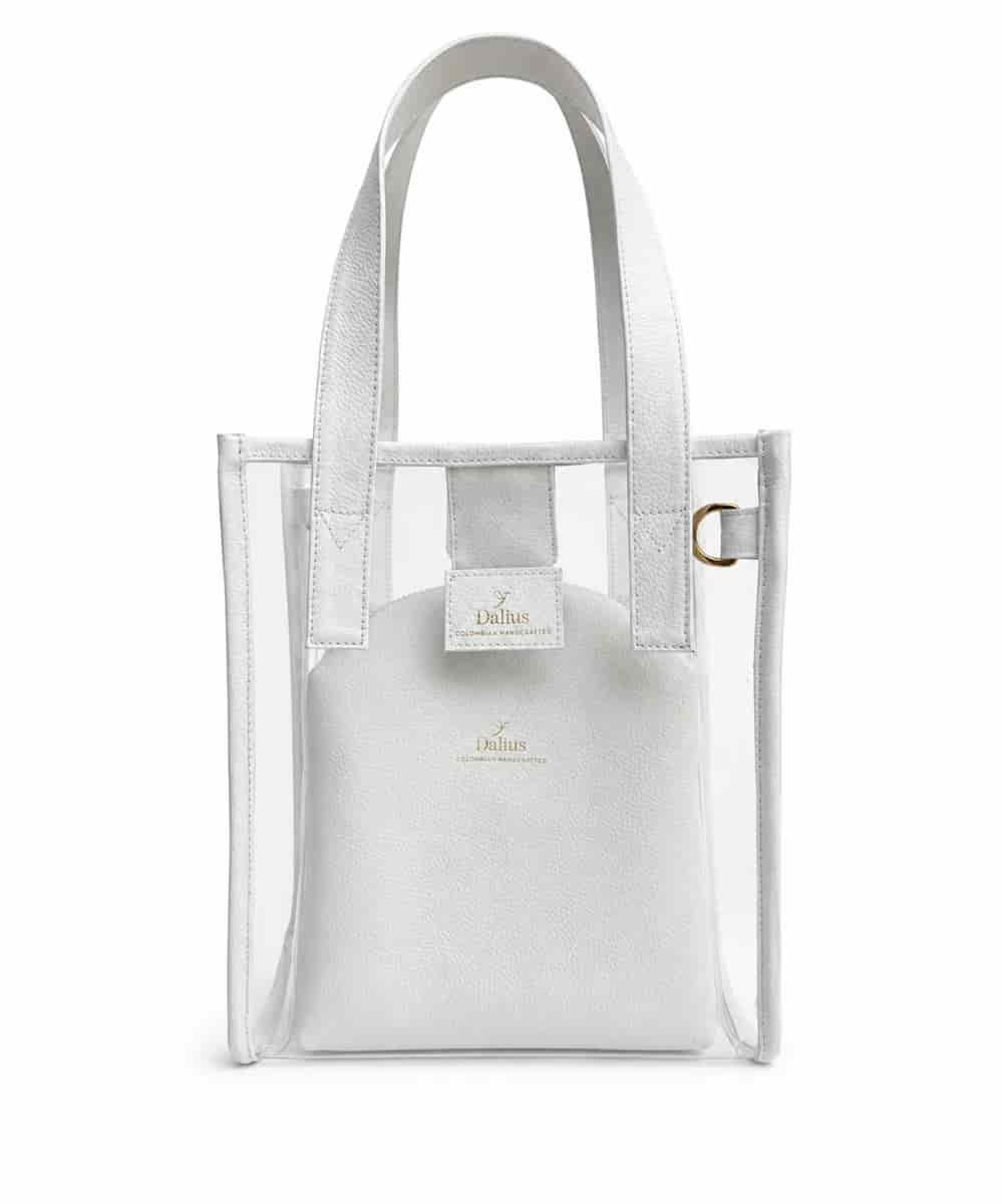 Bolso Transparente Mediano Blanco - miniatura 1