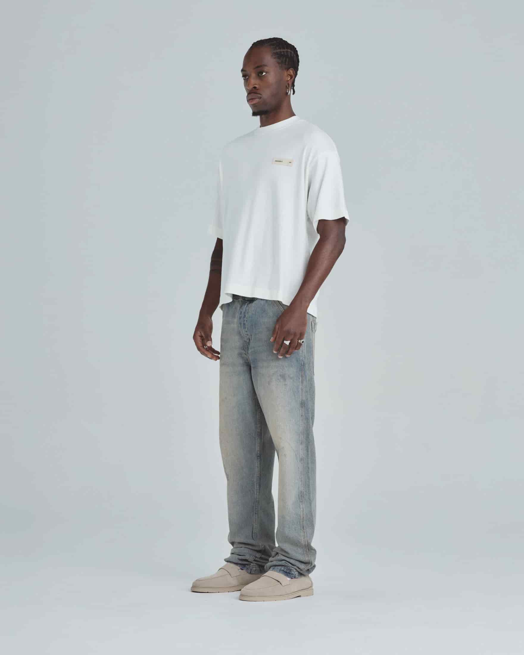 Line Basic Label Boxy Fit Tshirt White - miniatura 5