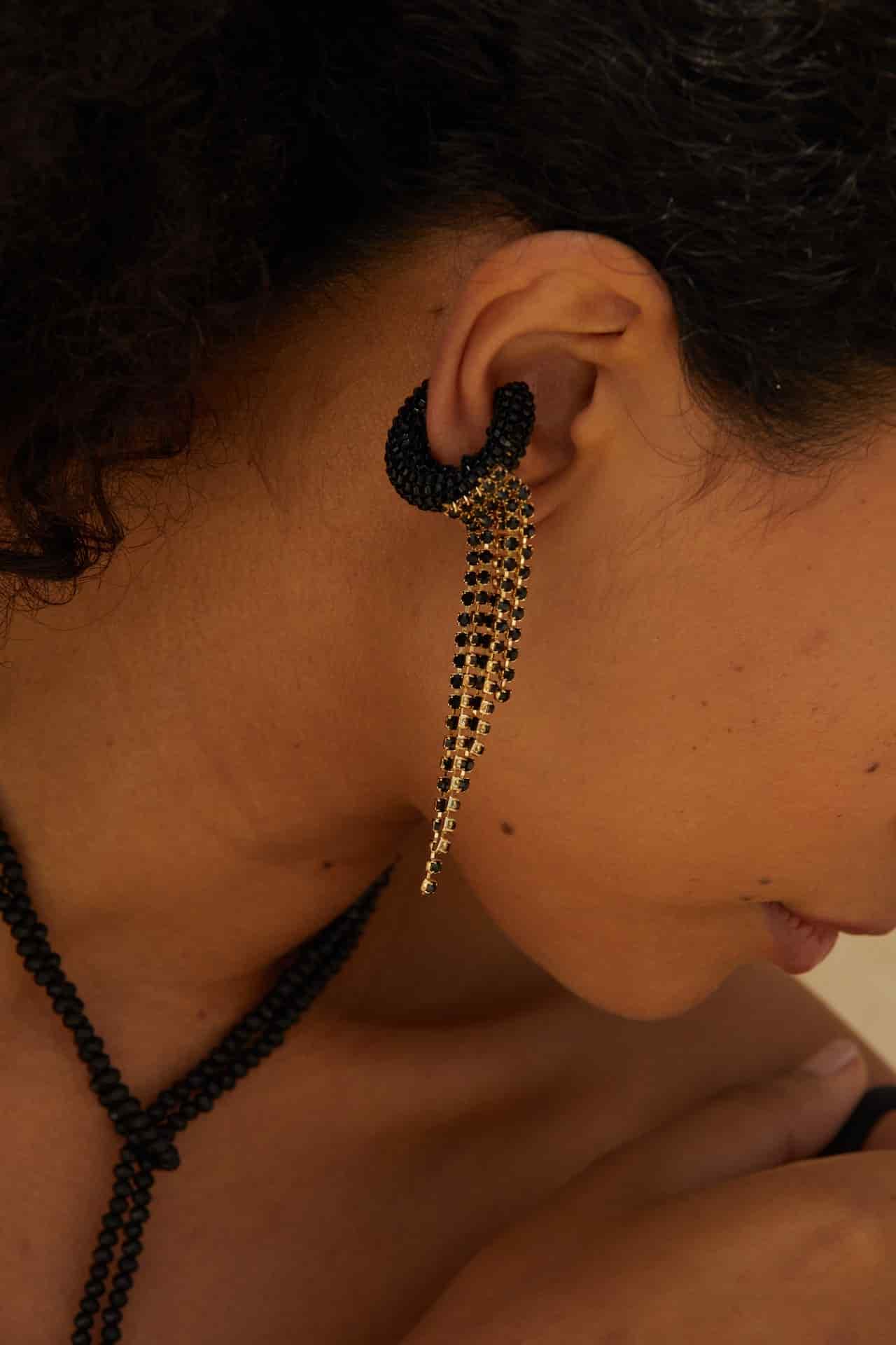 La Grace Black Earcuff - miniatura 2