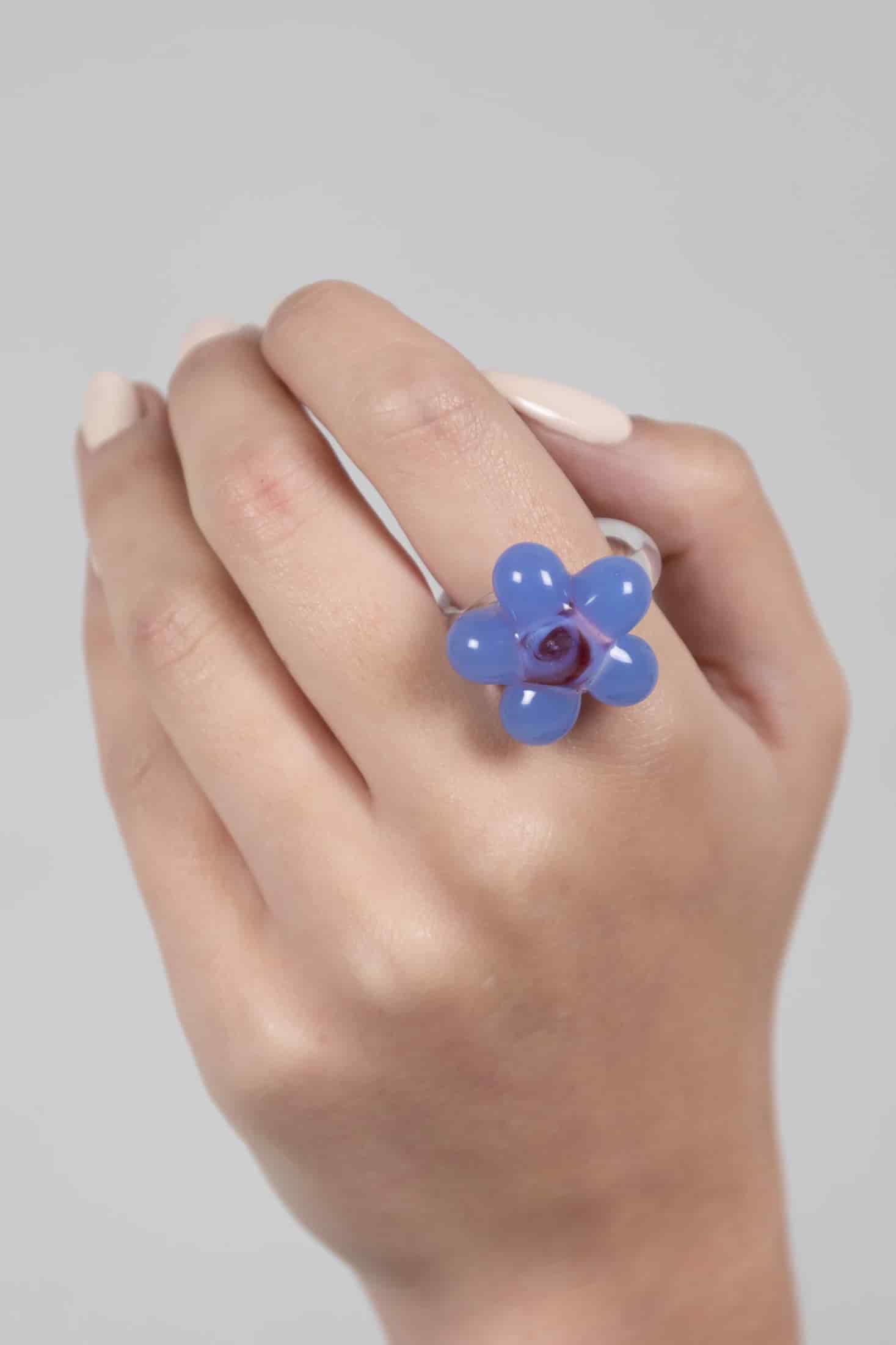 Flor mora azul - miniatura 2