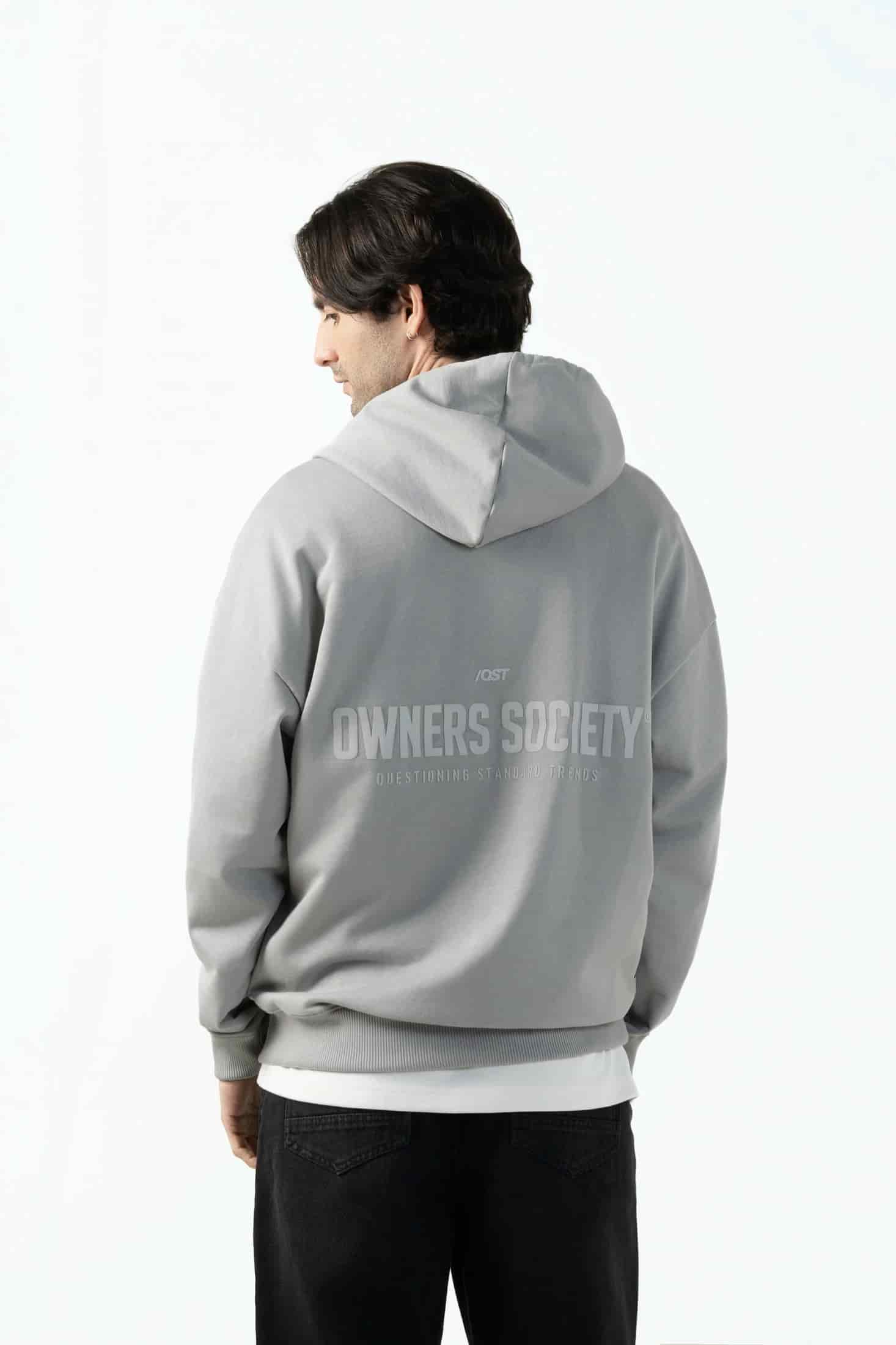 BUZO CERRADO COLOR GRIS CLR - miniatura 4