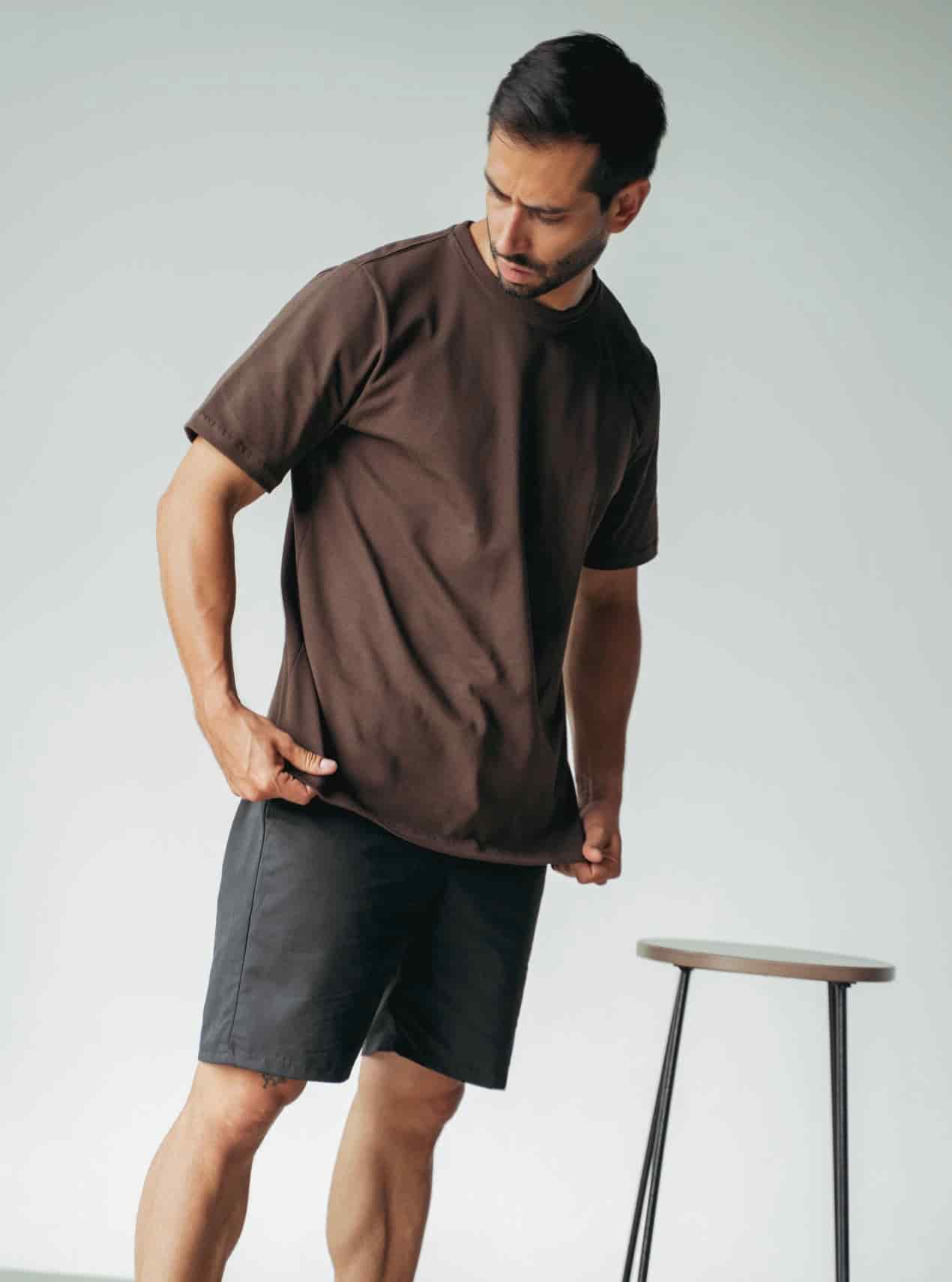 Camiseta Hombre Regular Fit - Brown - miniatura 1