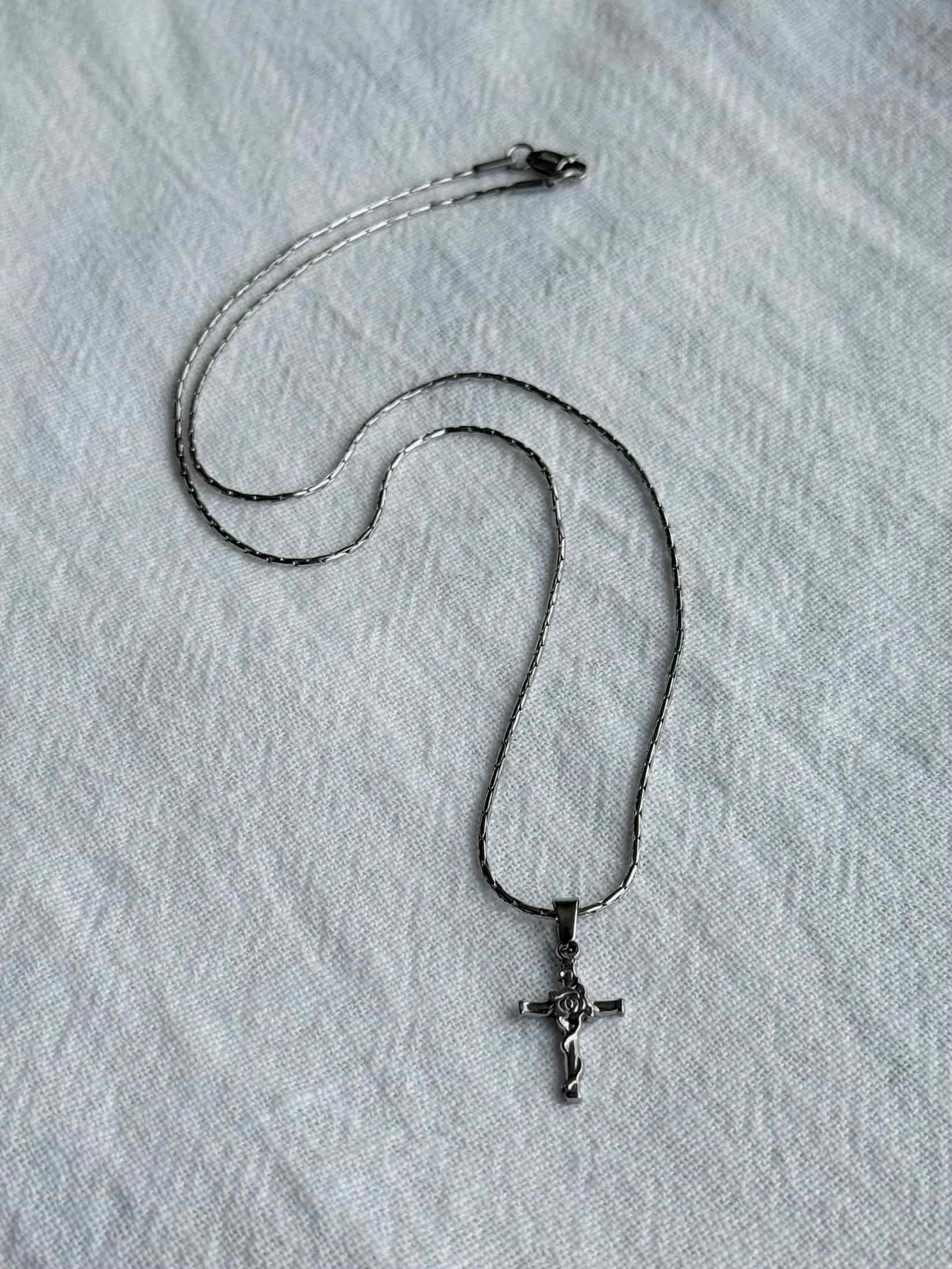 Cross n’ Rose - Silver - miniatura 3