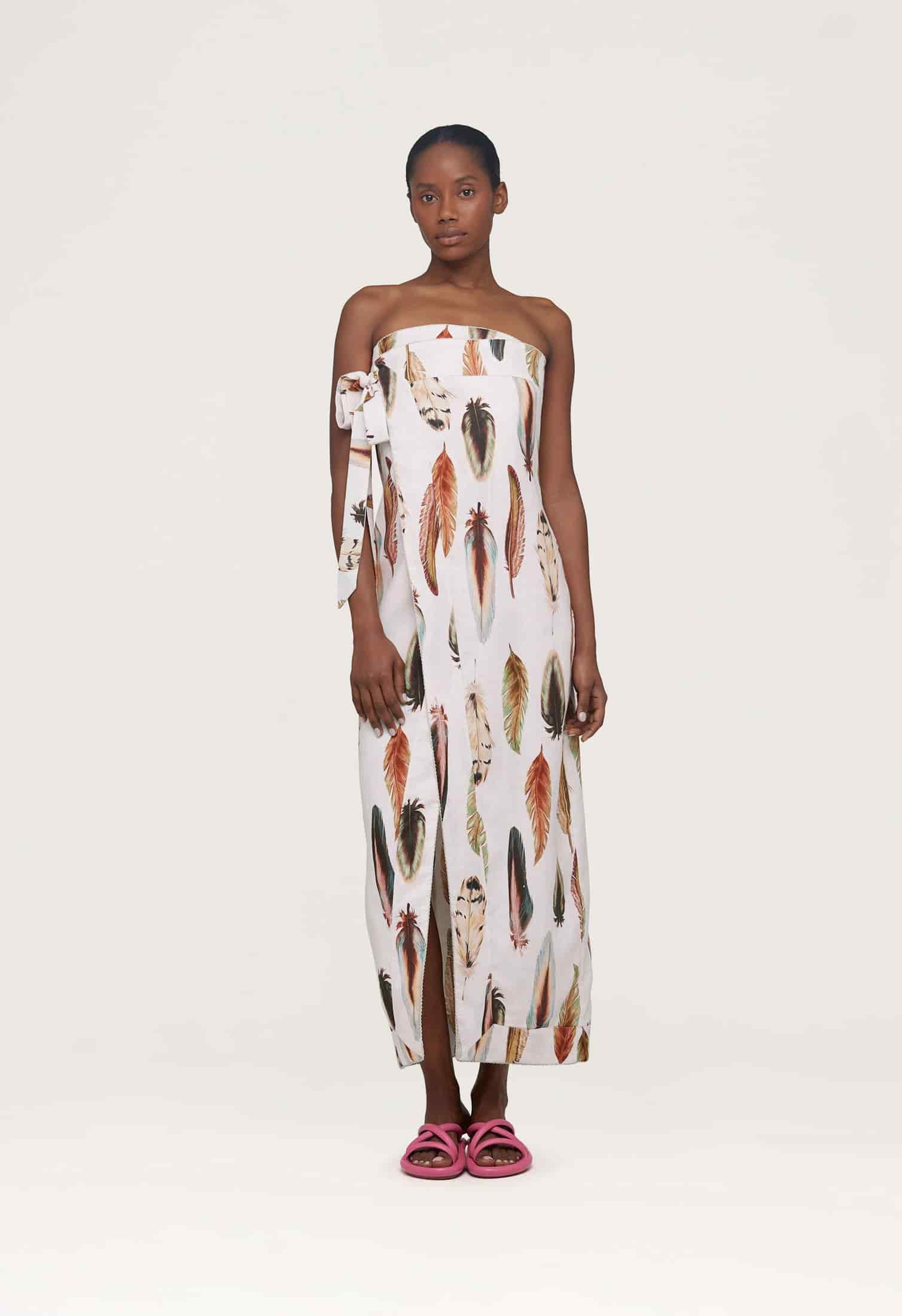 Noche Pluma Maxi Dress - miniatura 1