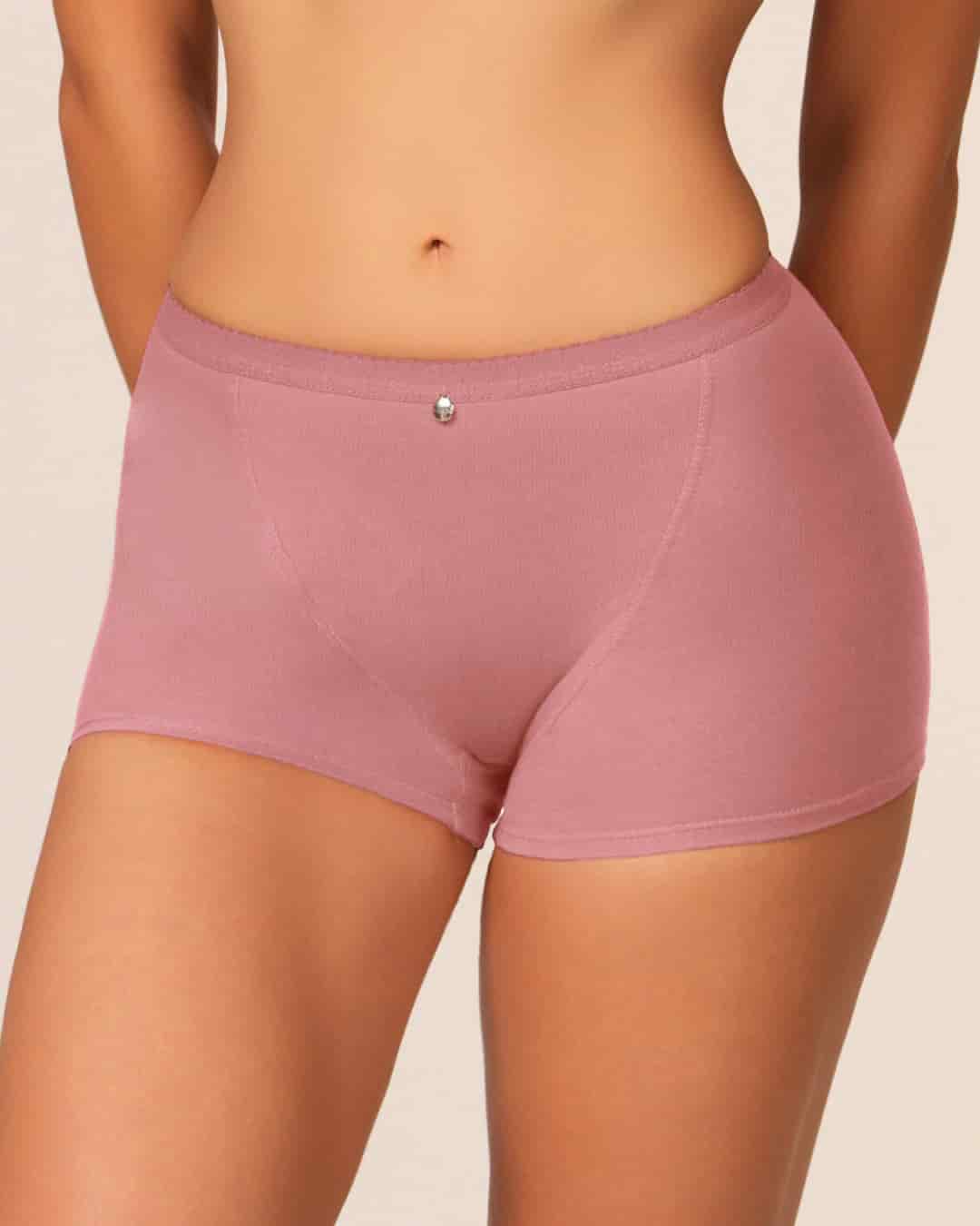 Boxer Femenino Tiro Alto Control Suave en Algodón con Efecto Levanta Cola Ref. 8058 - miniatura 9