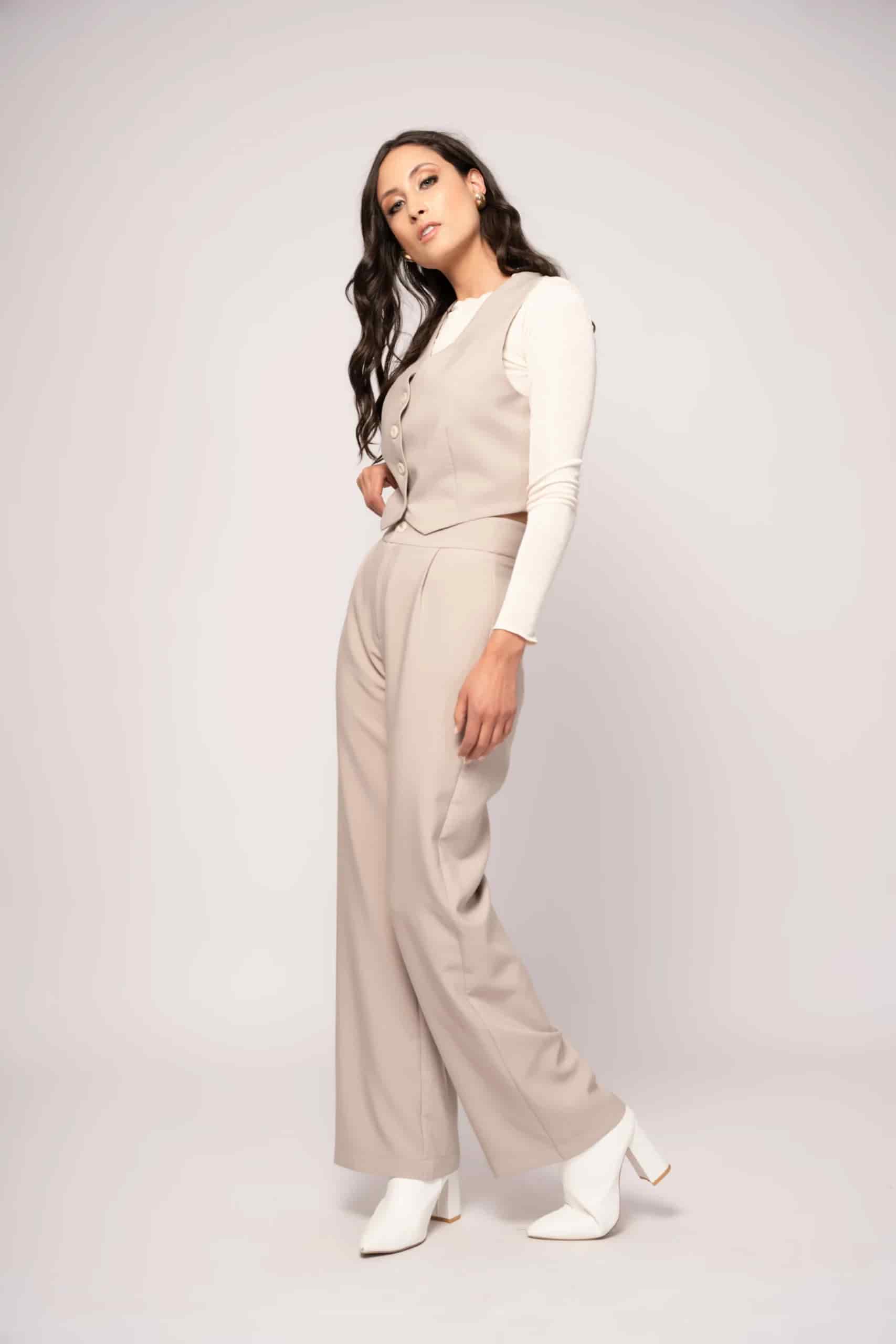 Pantalón Daniela Beige - miniatura 1