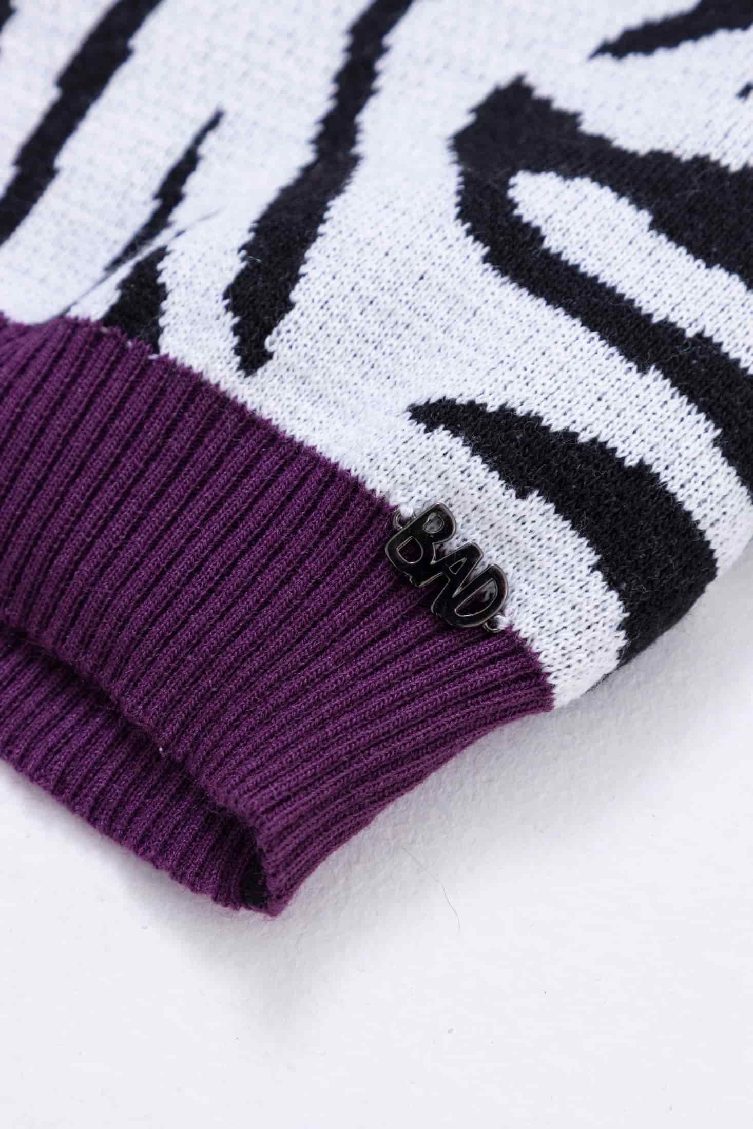 Cárdigan Cebra Morado - miniatura 3