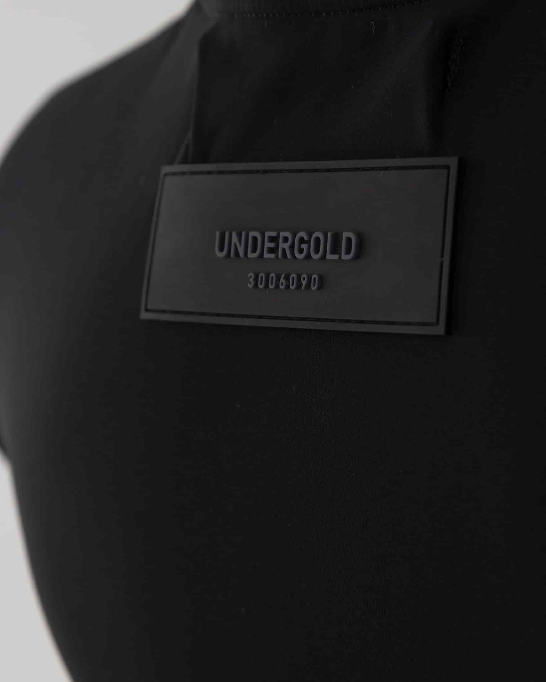 W Basics Undergold Studio Ultra Slim Long Sleeve Tee Black - miniatura 6