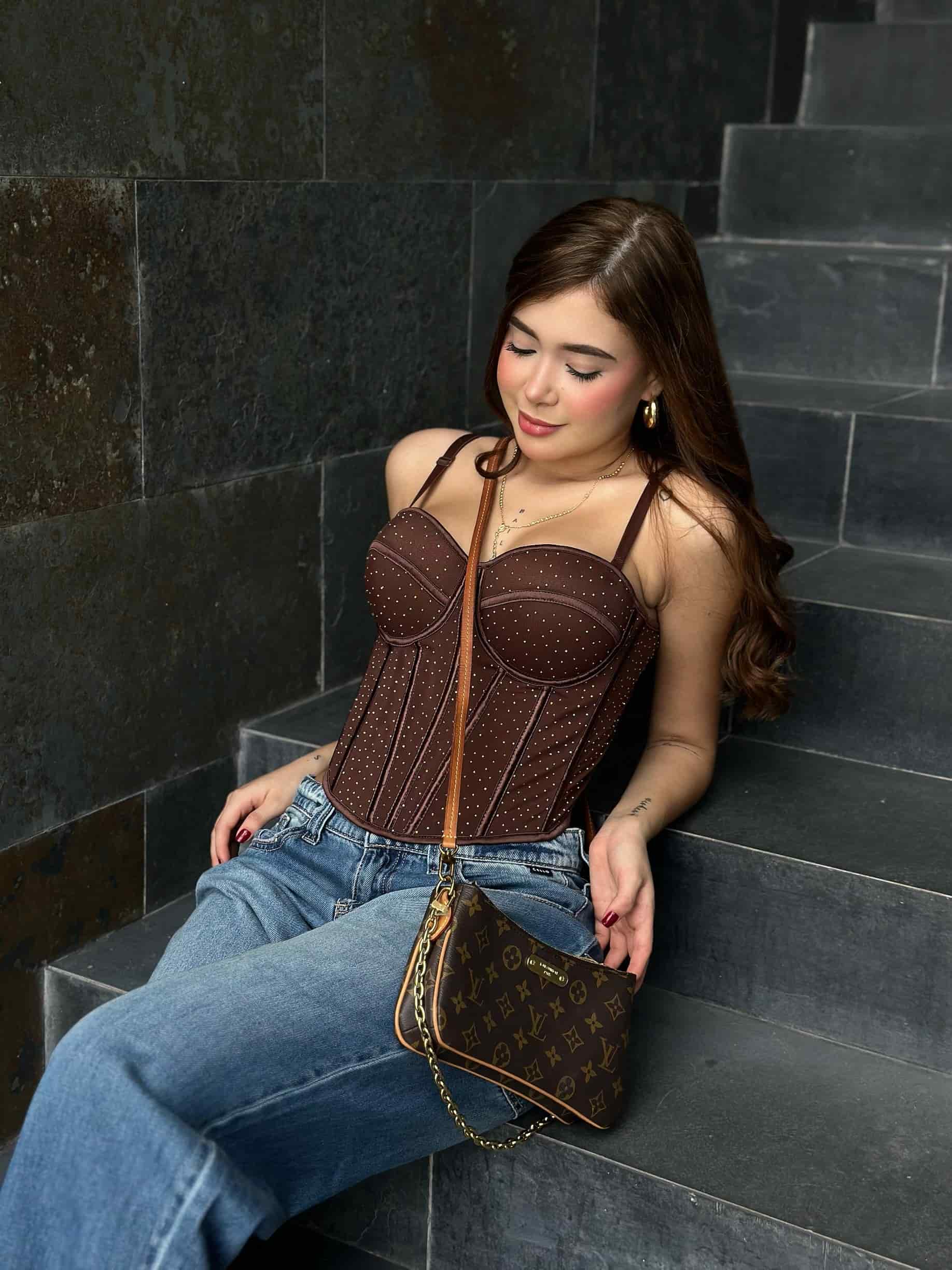 CORSET GABRIELLA   CAFE - miniatura 3