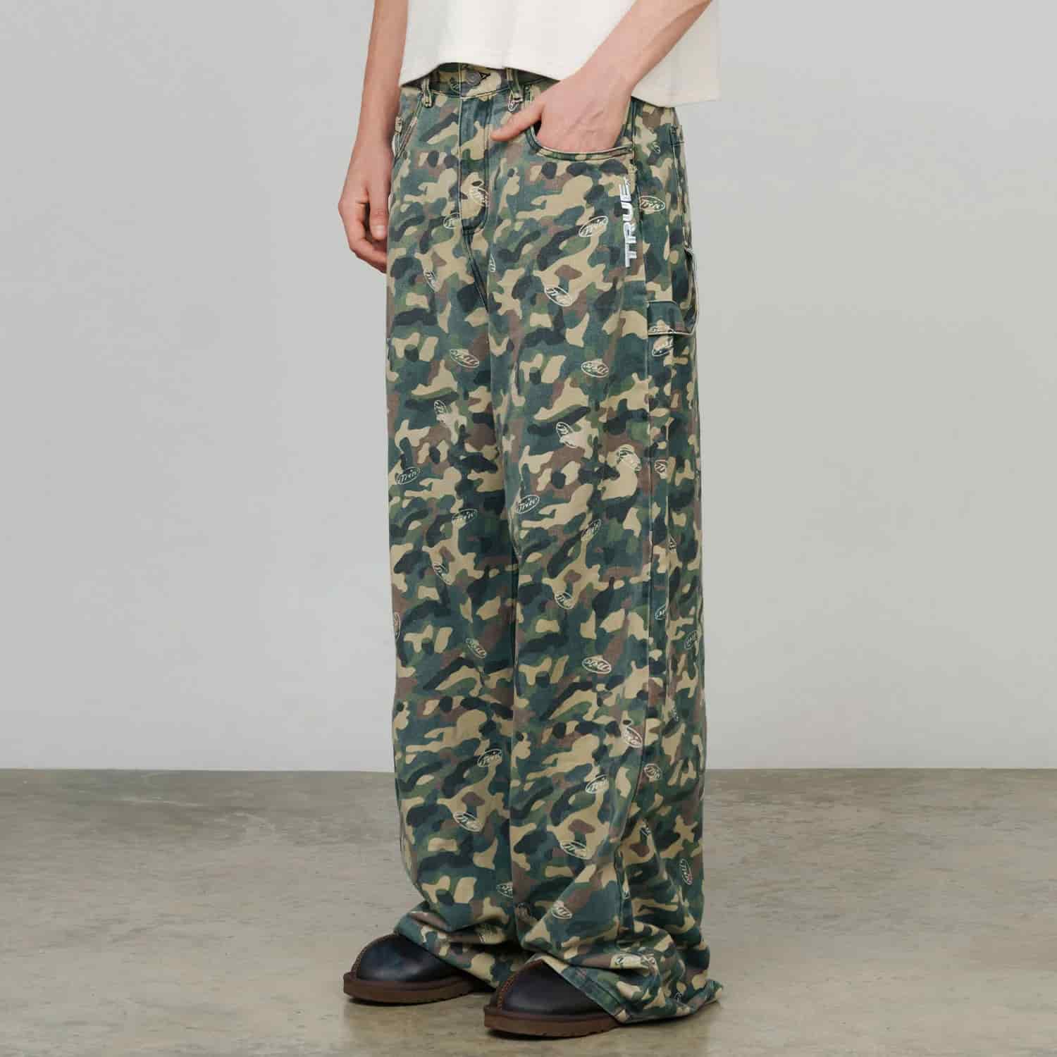 Racing Camo Carpenter Pants - Green - miniatura 3