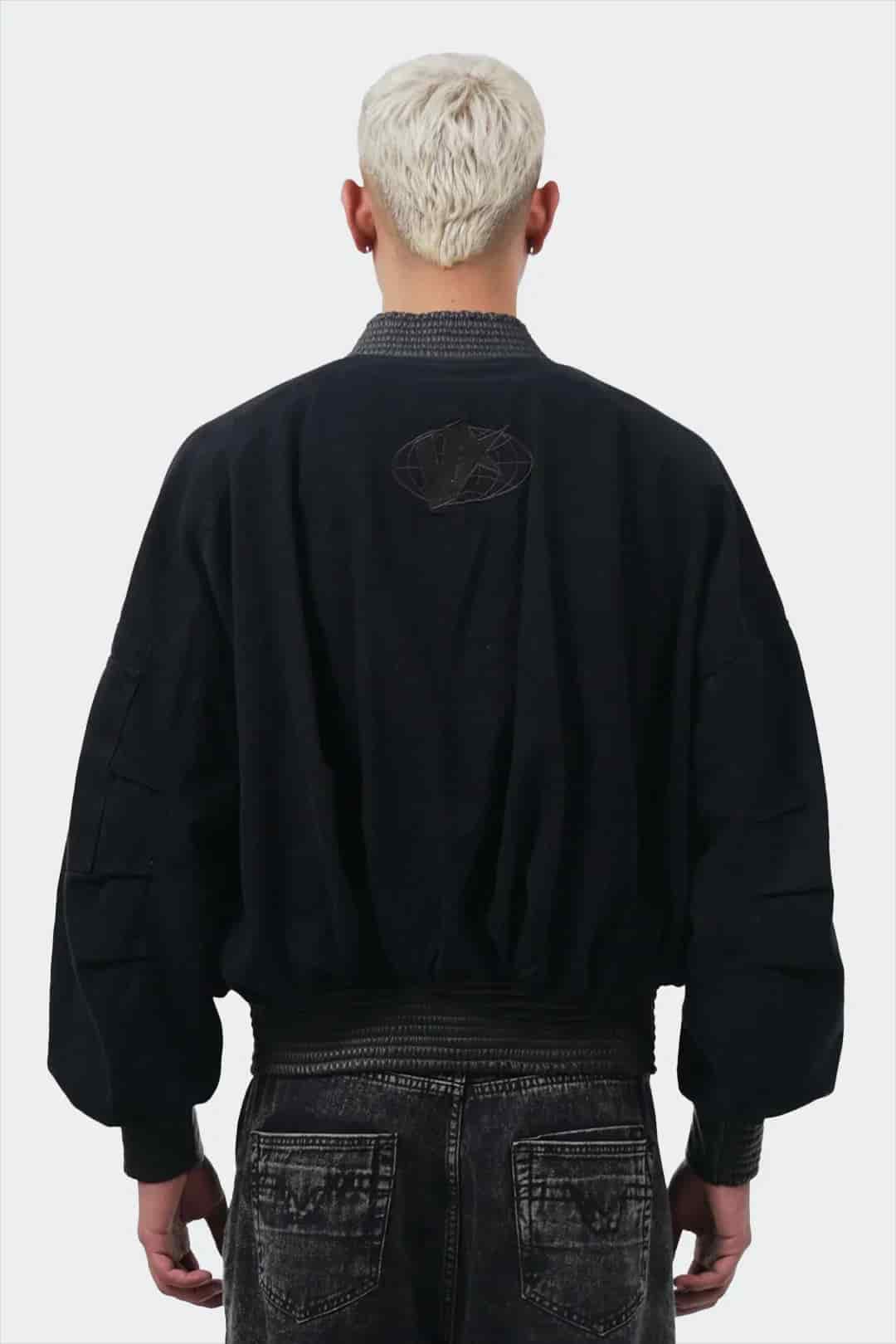 VENENO CHAQUETA DENIM CUERO BOMBER - miniatura 4