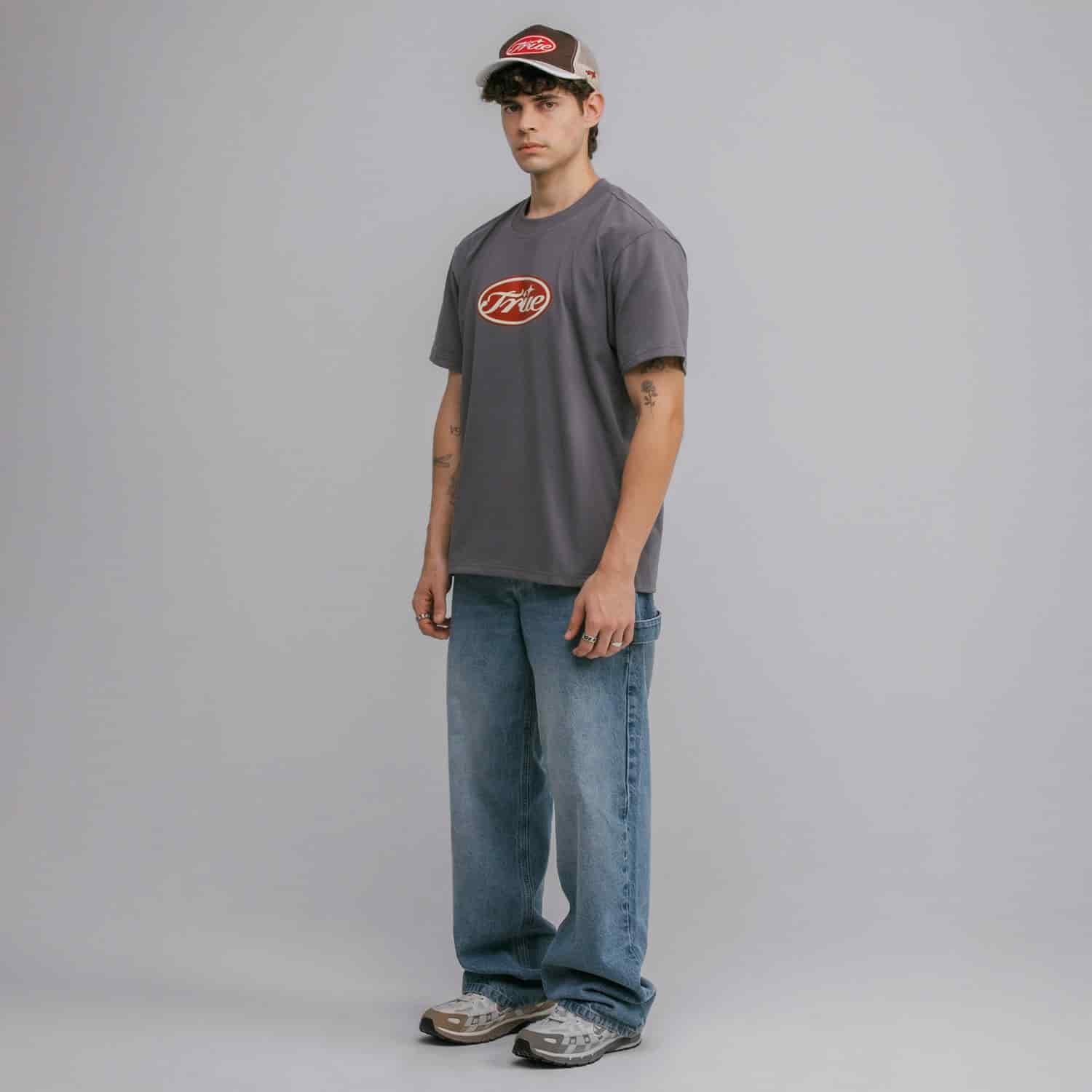 True Stamp T-Shirt - Gray - miniatura 4