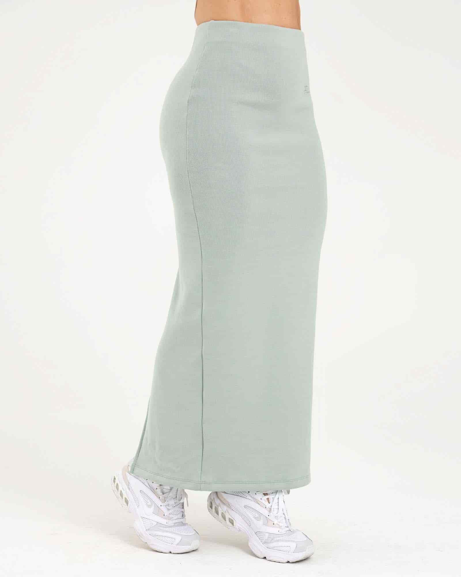 Falda larga casual streetwear verde sporty FIBER - miniatura 2