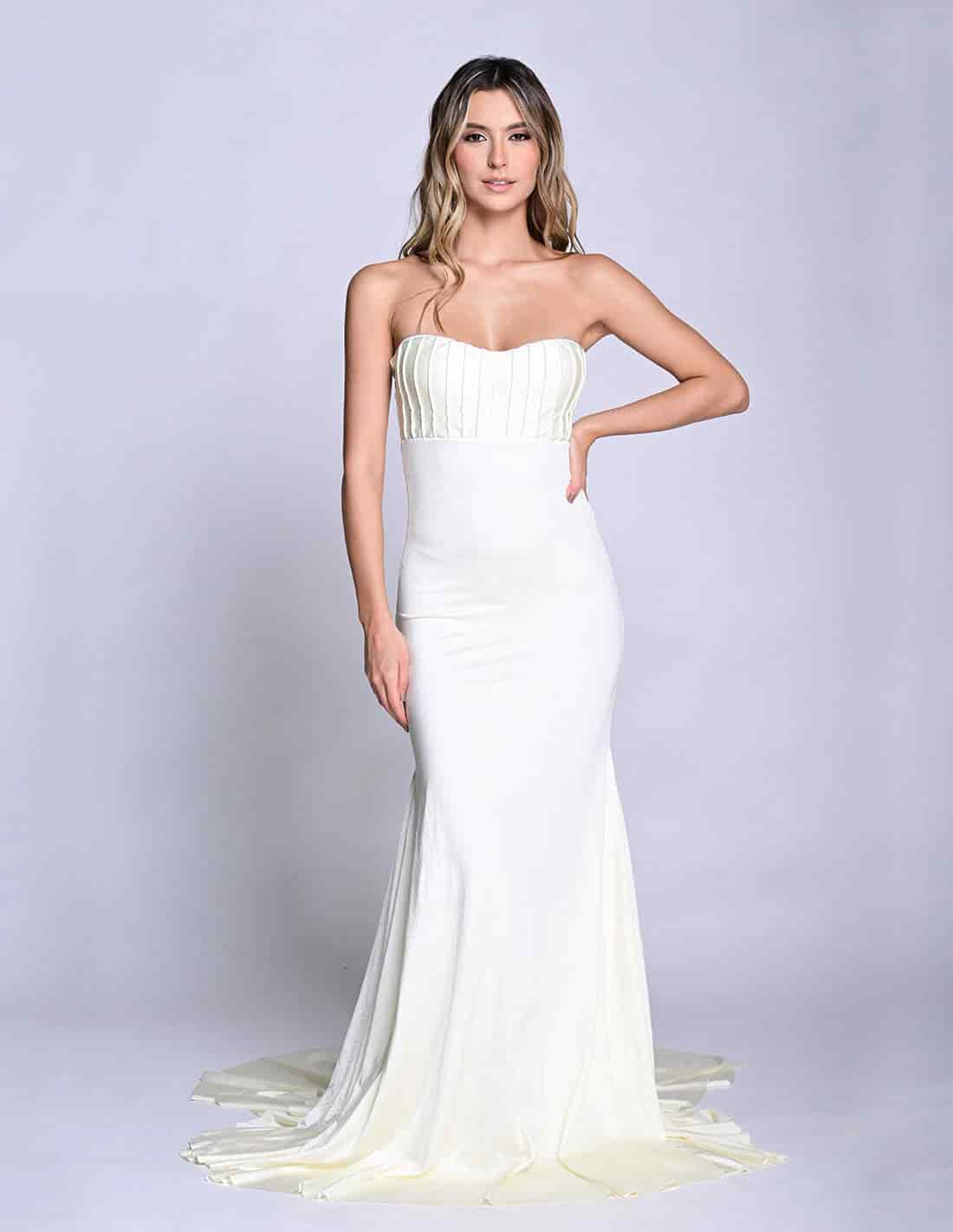 Vestido Celes Marfil - miniatura 1