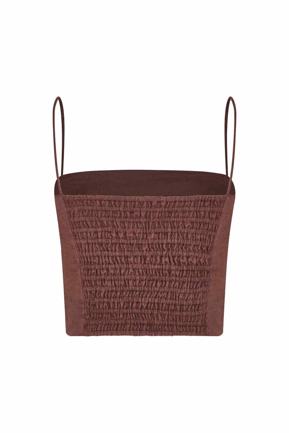 Crop top milan brown - miniatura 4