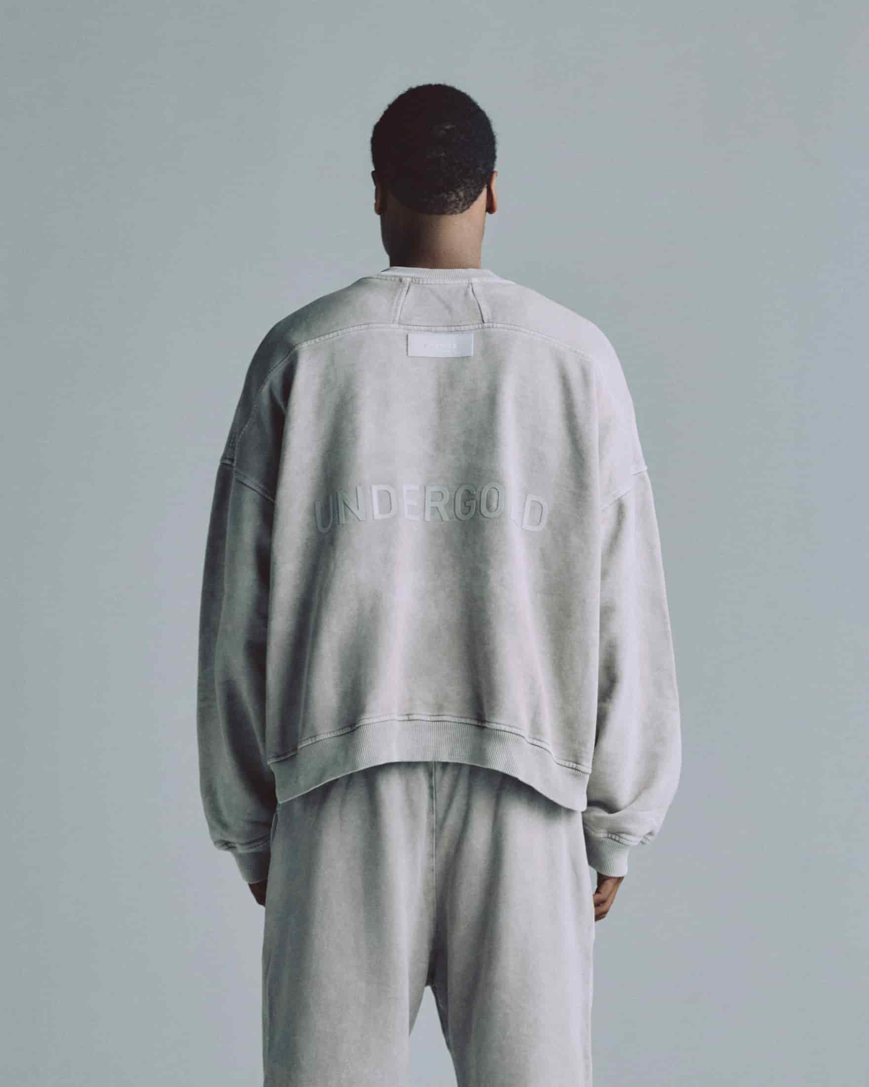 Line Logo Crewneck Washed Gray - miniatura 7
