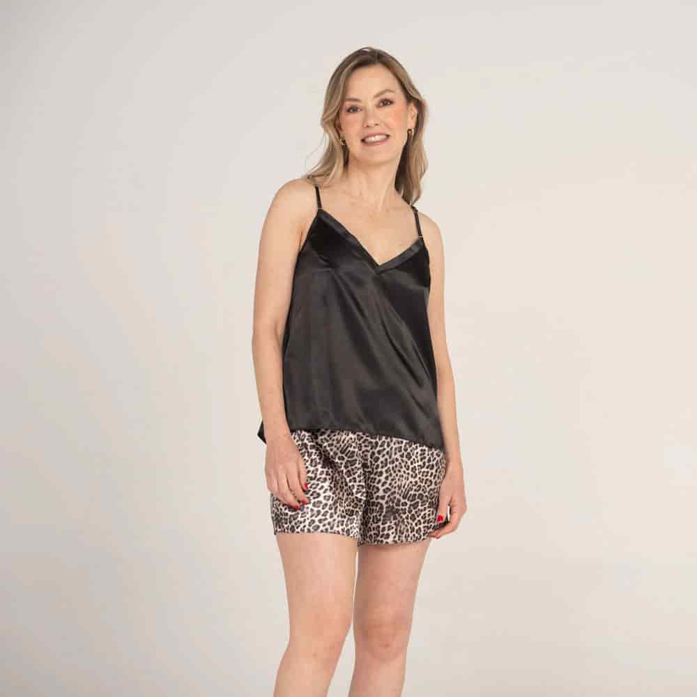 Short de Pijama en Satin Jaguar - miniatura 2
