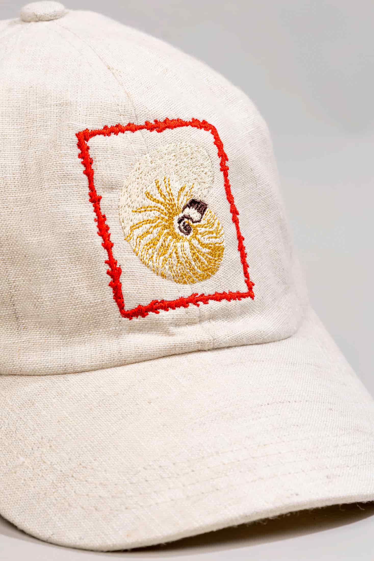 Men's linen cap atlantis embroidered - miniatura 9