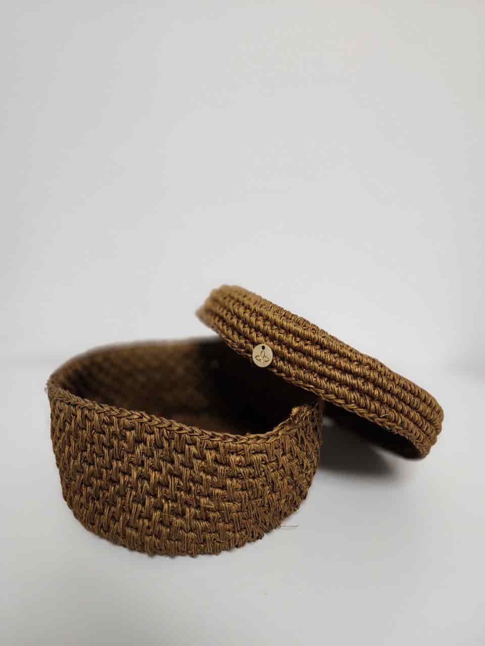 Artisanal Natural Fiber Bread Basket - miniatura 3