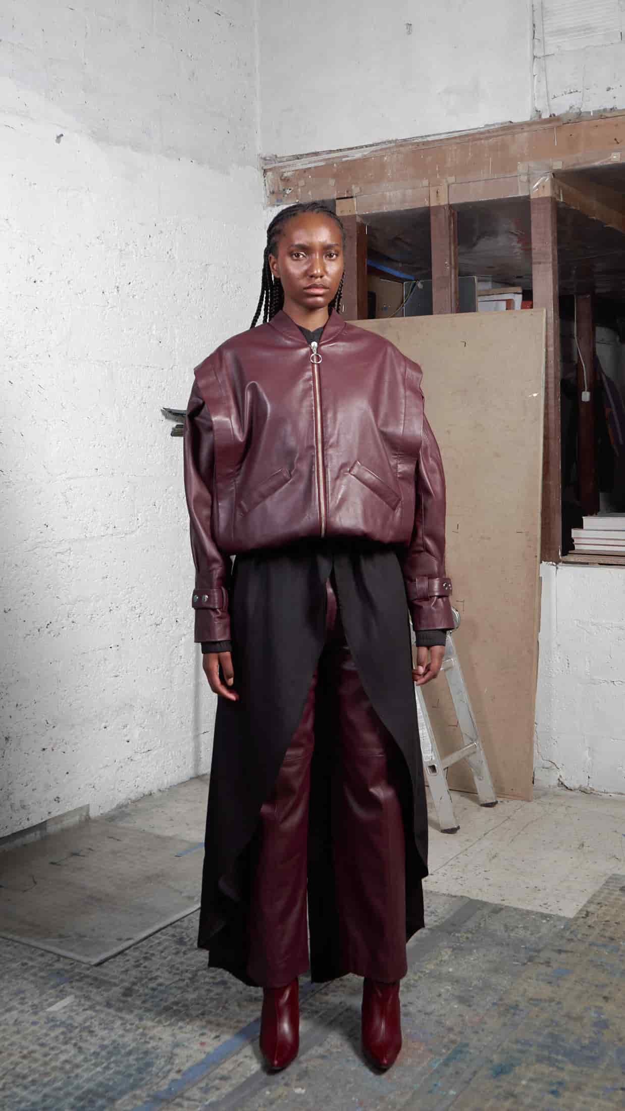 BOMBER LEATHER JACKET - miniatura 4