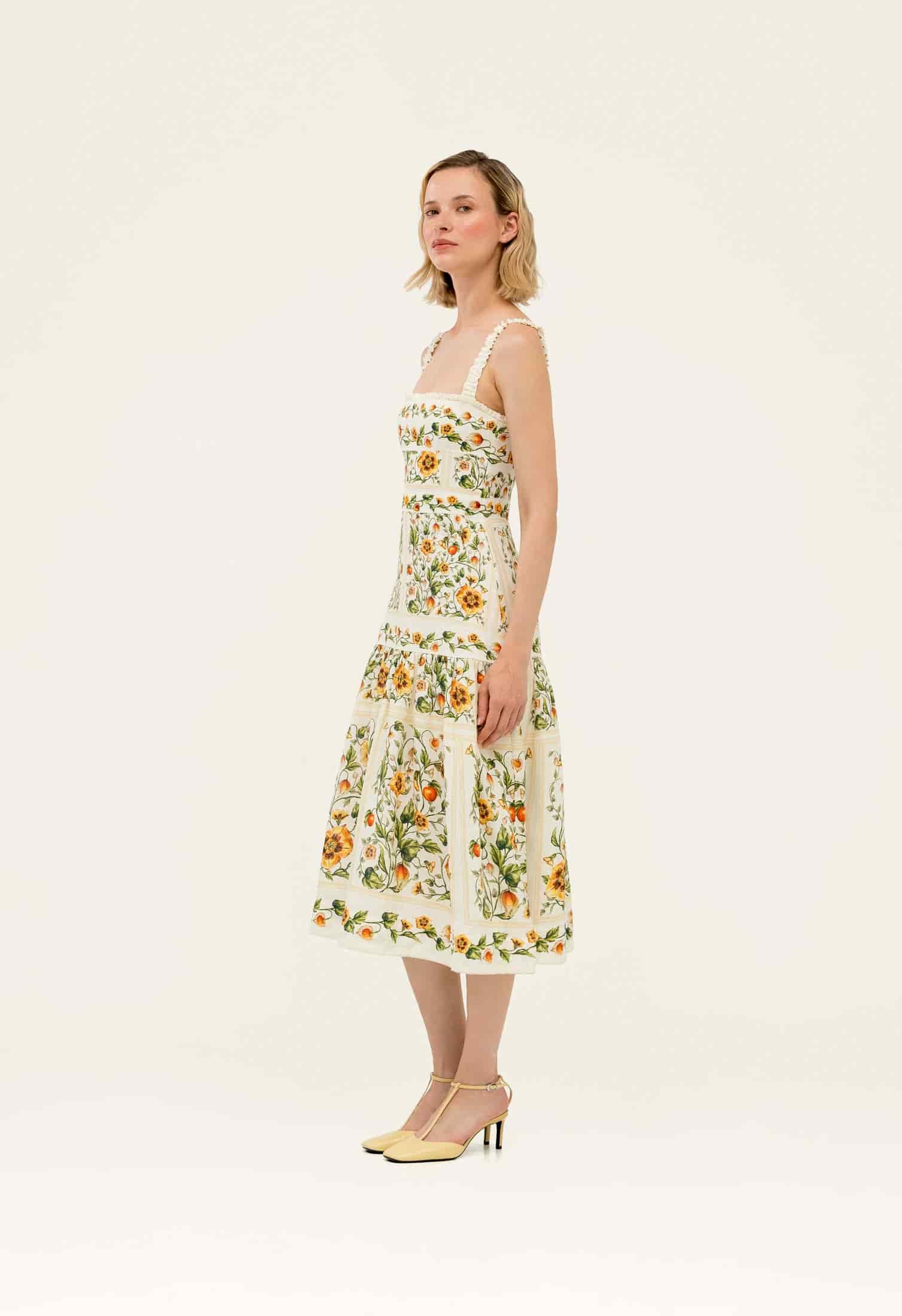 Níspero Uchuva Midi Dress - miniatura 3