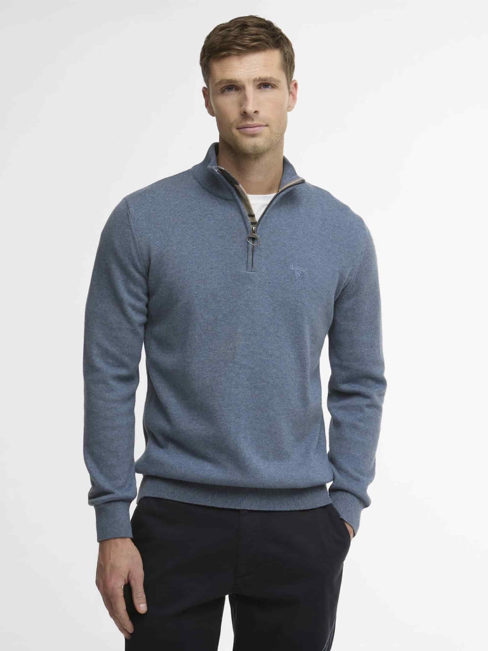 Cotton Quarter-Zip Jumper - miniatura 17