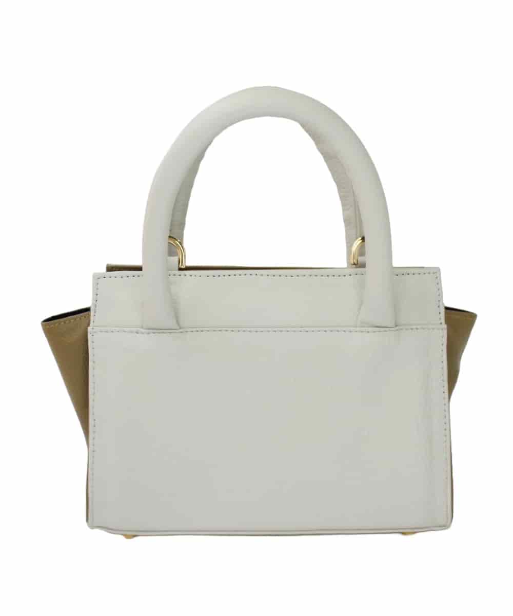 Bolso en cuero – MiniBag salted caramel - miniatura 4