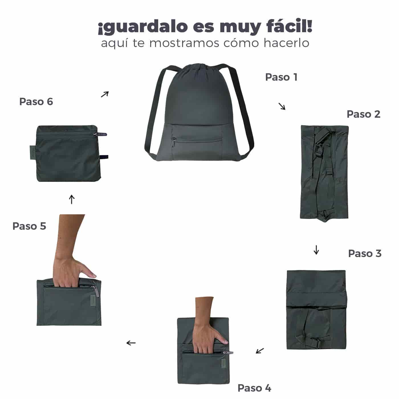 Tula Plegable ULTRA Estampado Acua Citybags Multicolor - miniatura 6