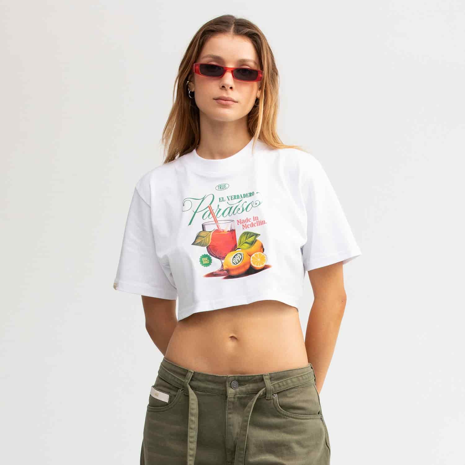 Paraíso Crop Top - White - miniatura 2