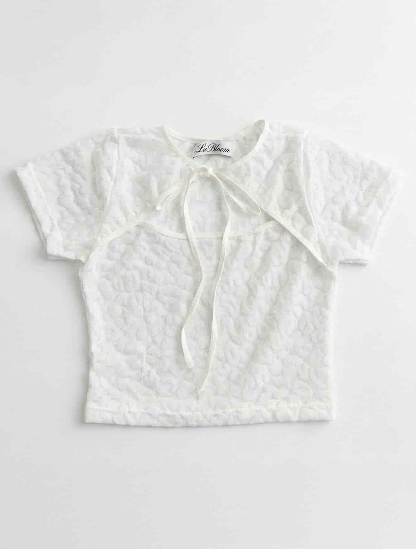 NINA WHITE CROP TOP - miniatura 2