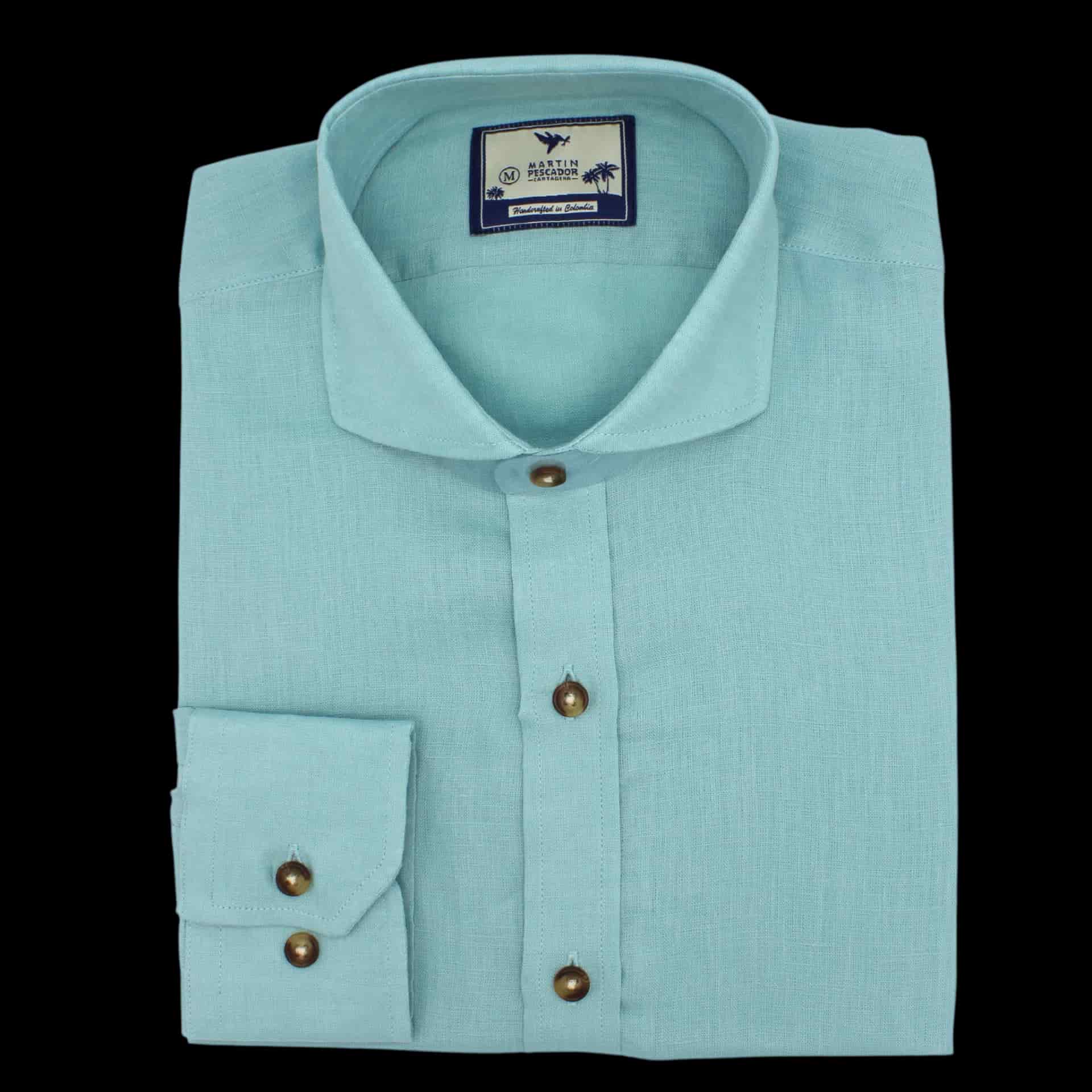 Camisas 100% Lino Cuello Francés- European Flax - miniatura 7