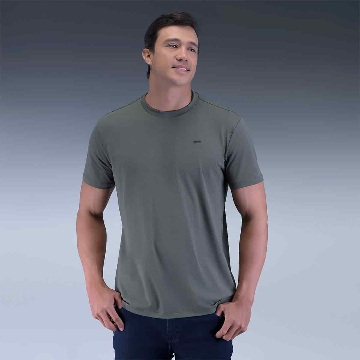 Camiseta Verde Básica - miniatura 1