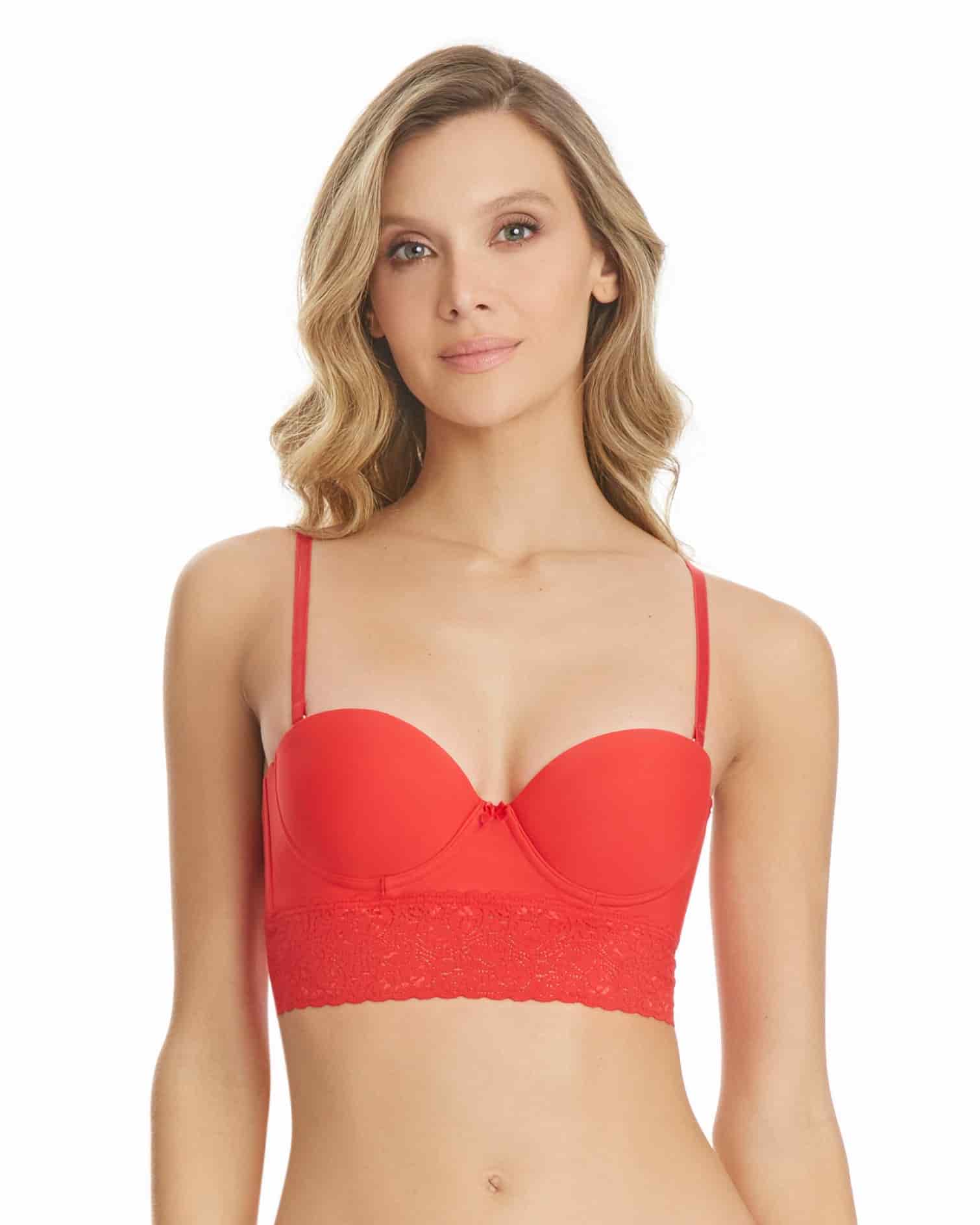 Brasier Strapless sin costuras con Franja - miniatura 1