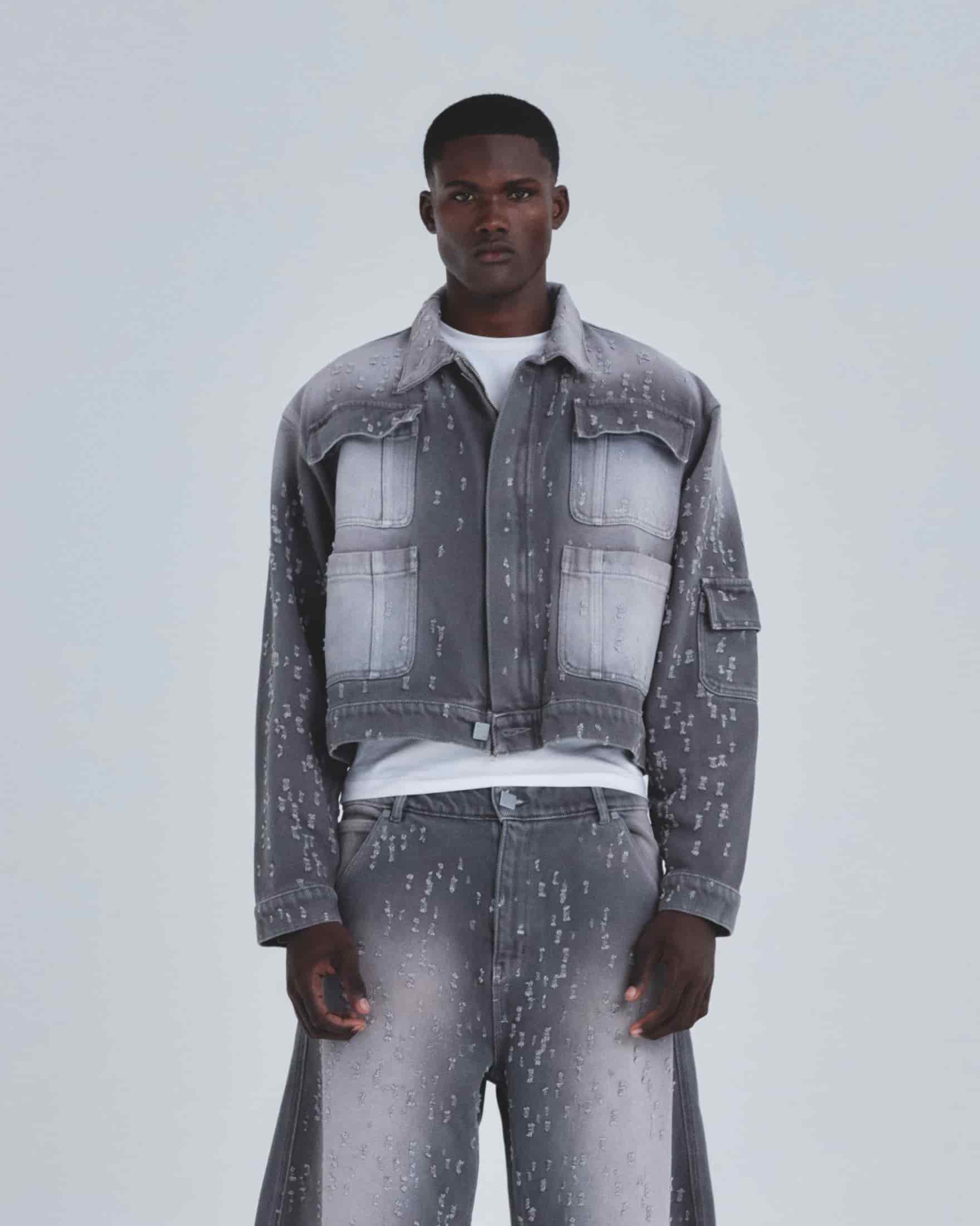 Holy State UNDRGLD Ripped Jacket Washed Gray - miniatura 2