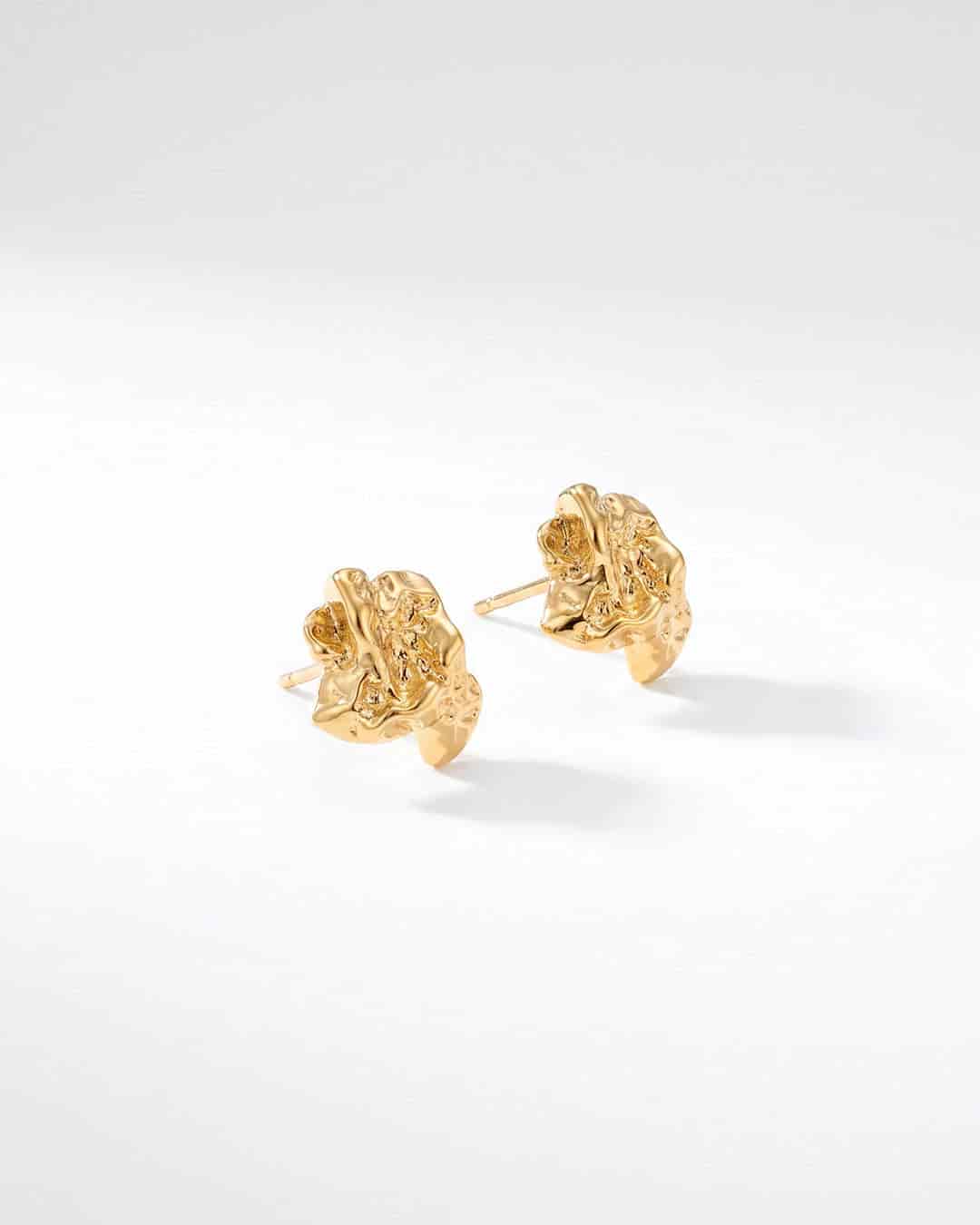 Aretes Tallados Oro - miniatura 1