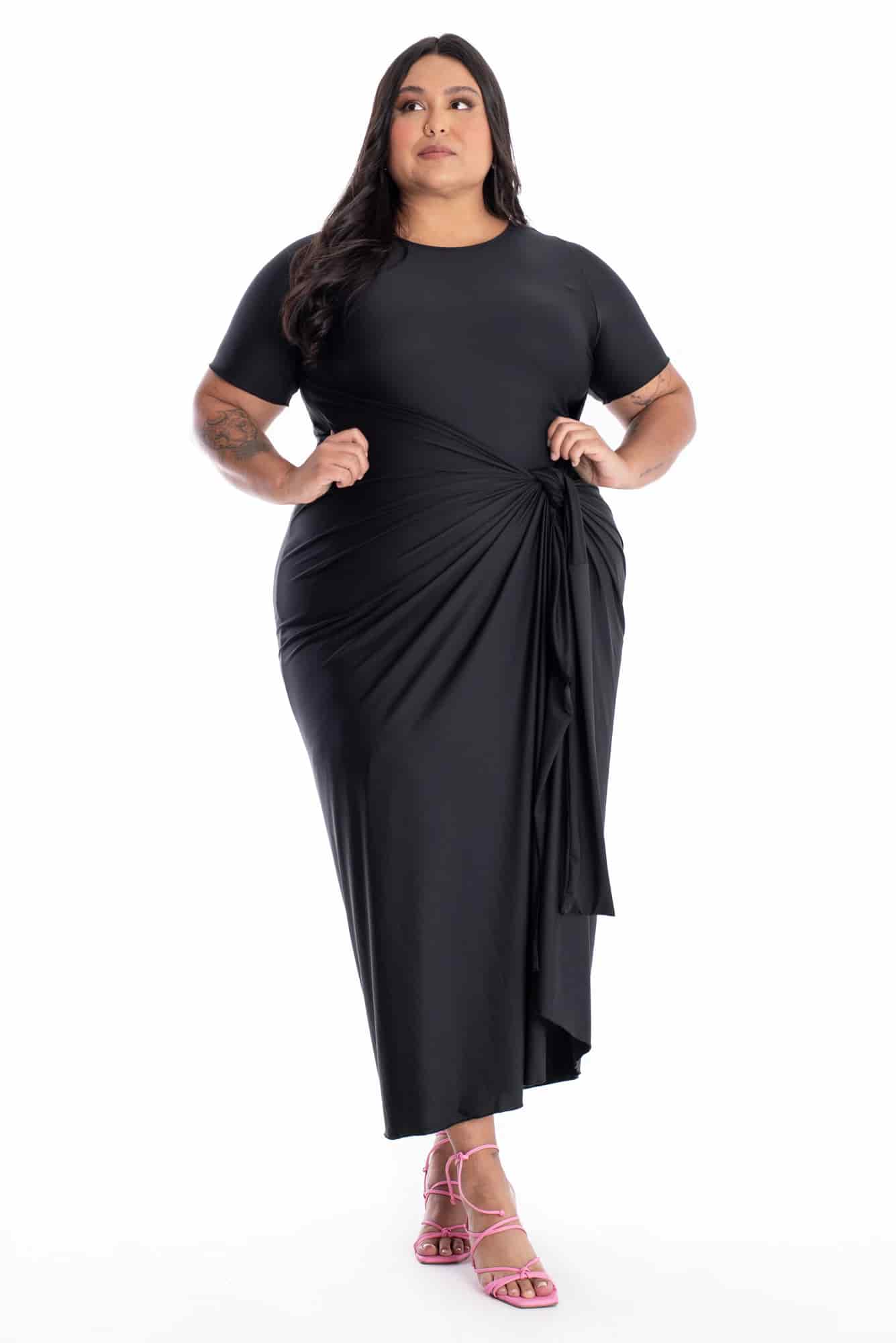 Vestido Diverso Negro - miniatura 1