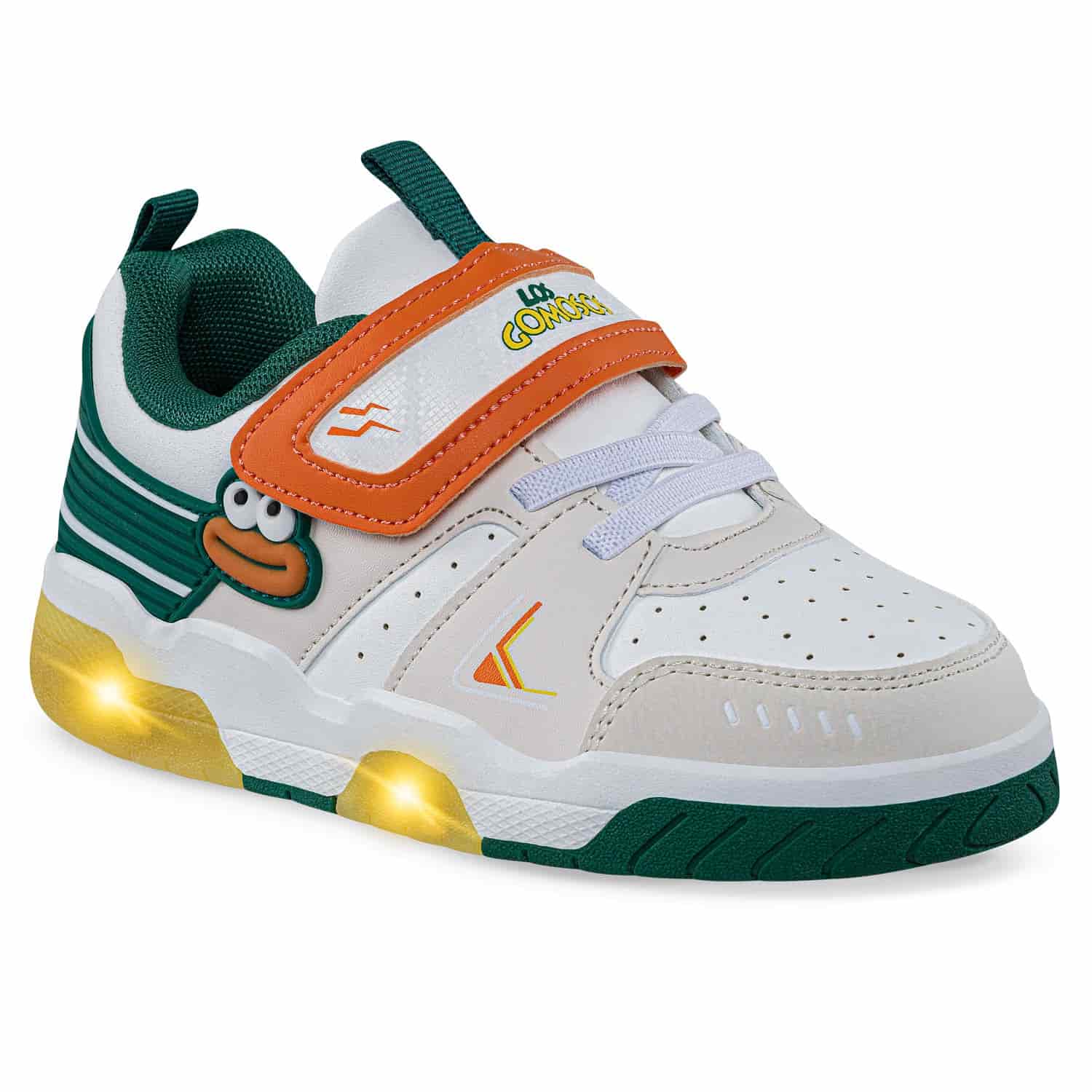 Tenis Con Luces Nuvik Blanco-Beige Los Gomosos Para Niño - miniatura 1