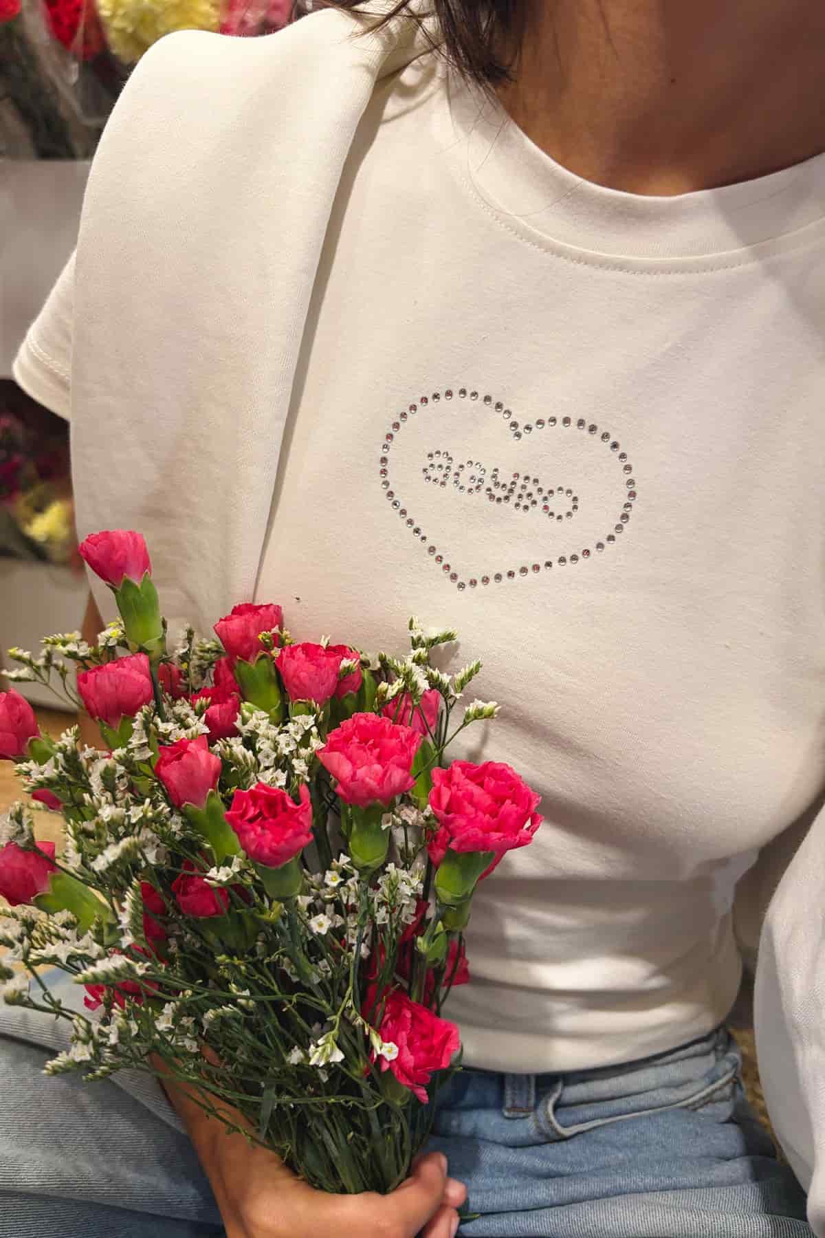 SPARKLE T-SHIRT IVORY - miniatura 2