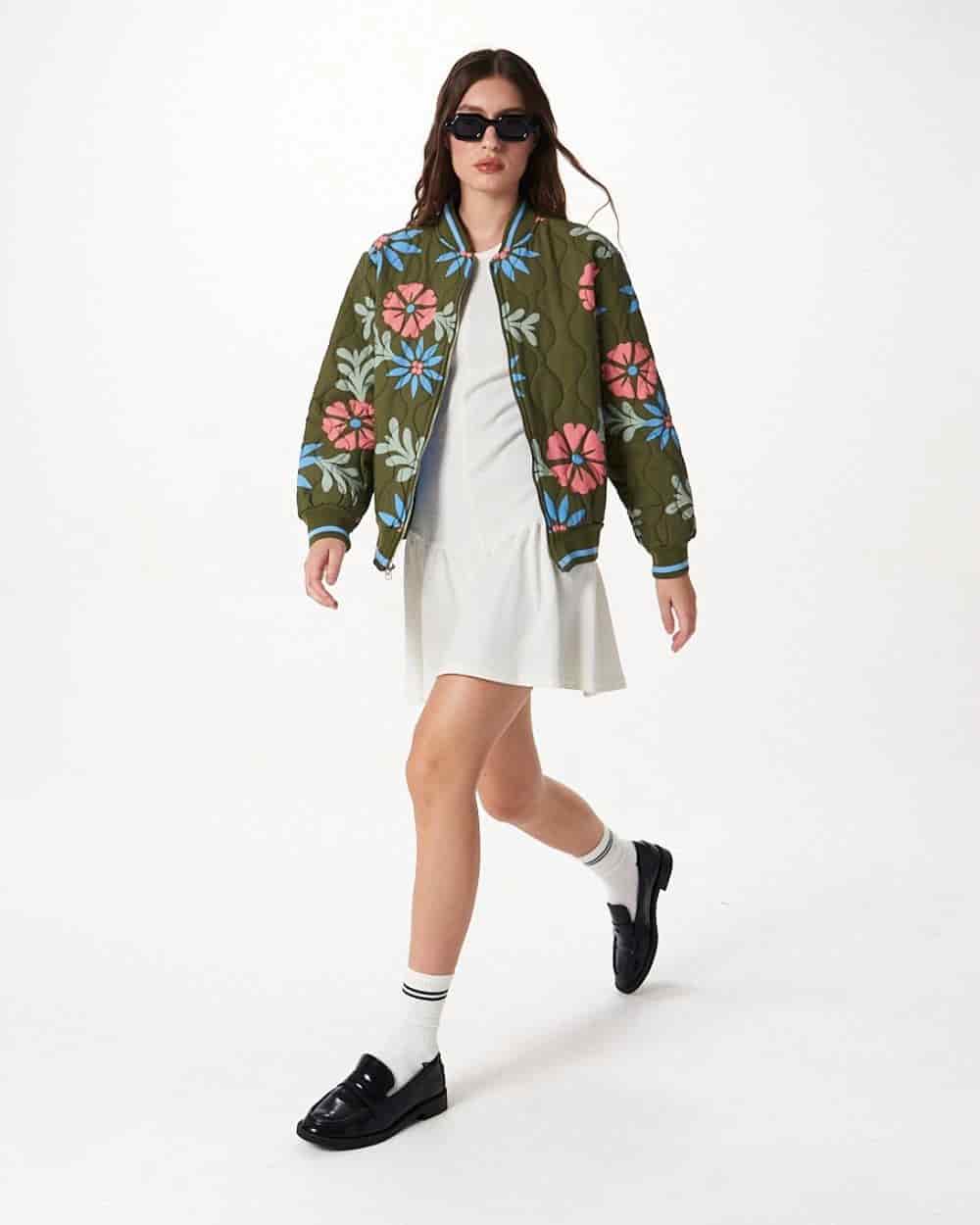 FLORAL QUILTED JACKET - miniatura 8