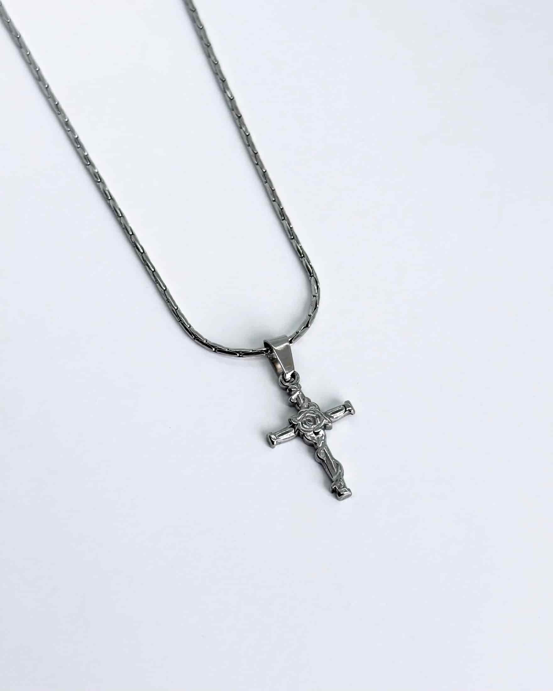 Cross n’ Rose - Silver - miniatura 1