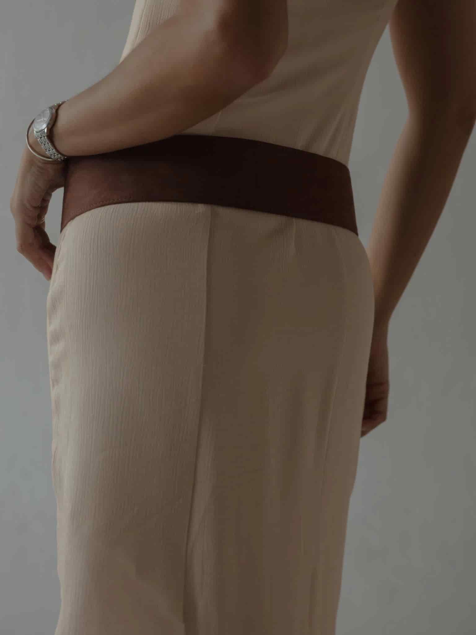 SUEDE BIG BELT - SEPIA - miniatura 12