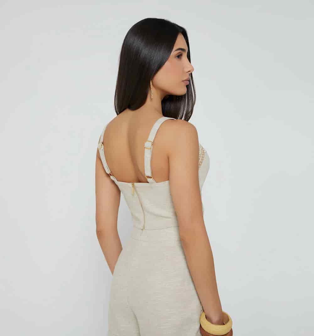 Blusa tiras con pasamaneria - miniatura 4