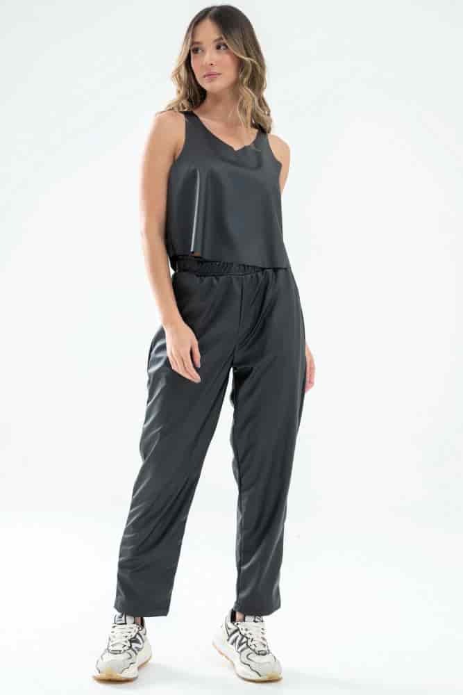 Pantalon Efecto Cuero - miniatura 2