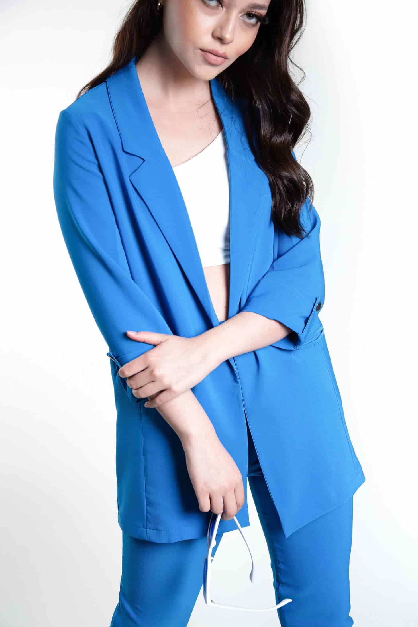 Blazer Dama Azul Rey - miniatura 1